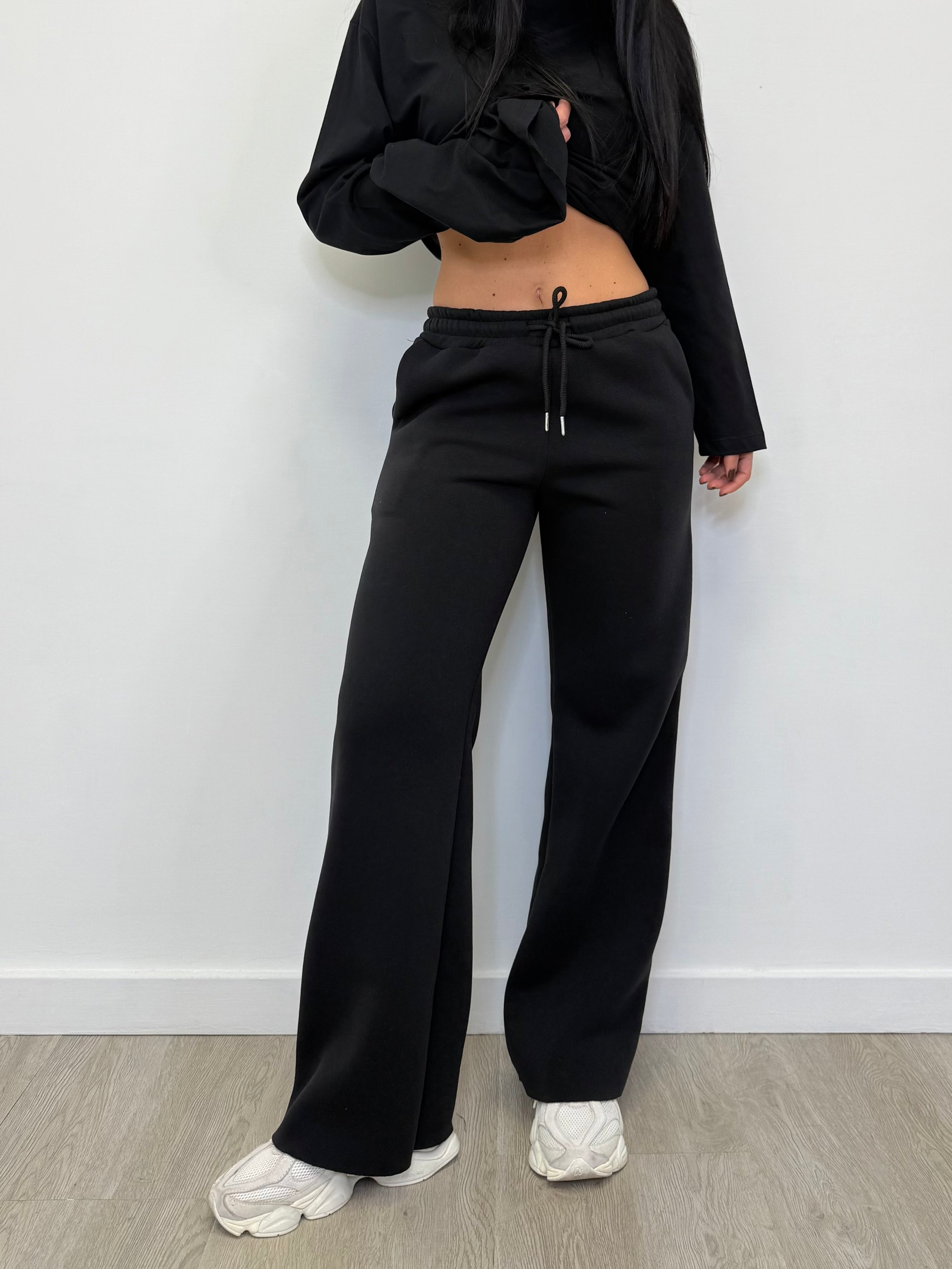 PANTALONE TUTA PALAZZO FELPATO 0470