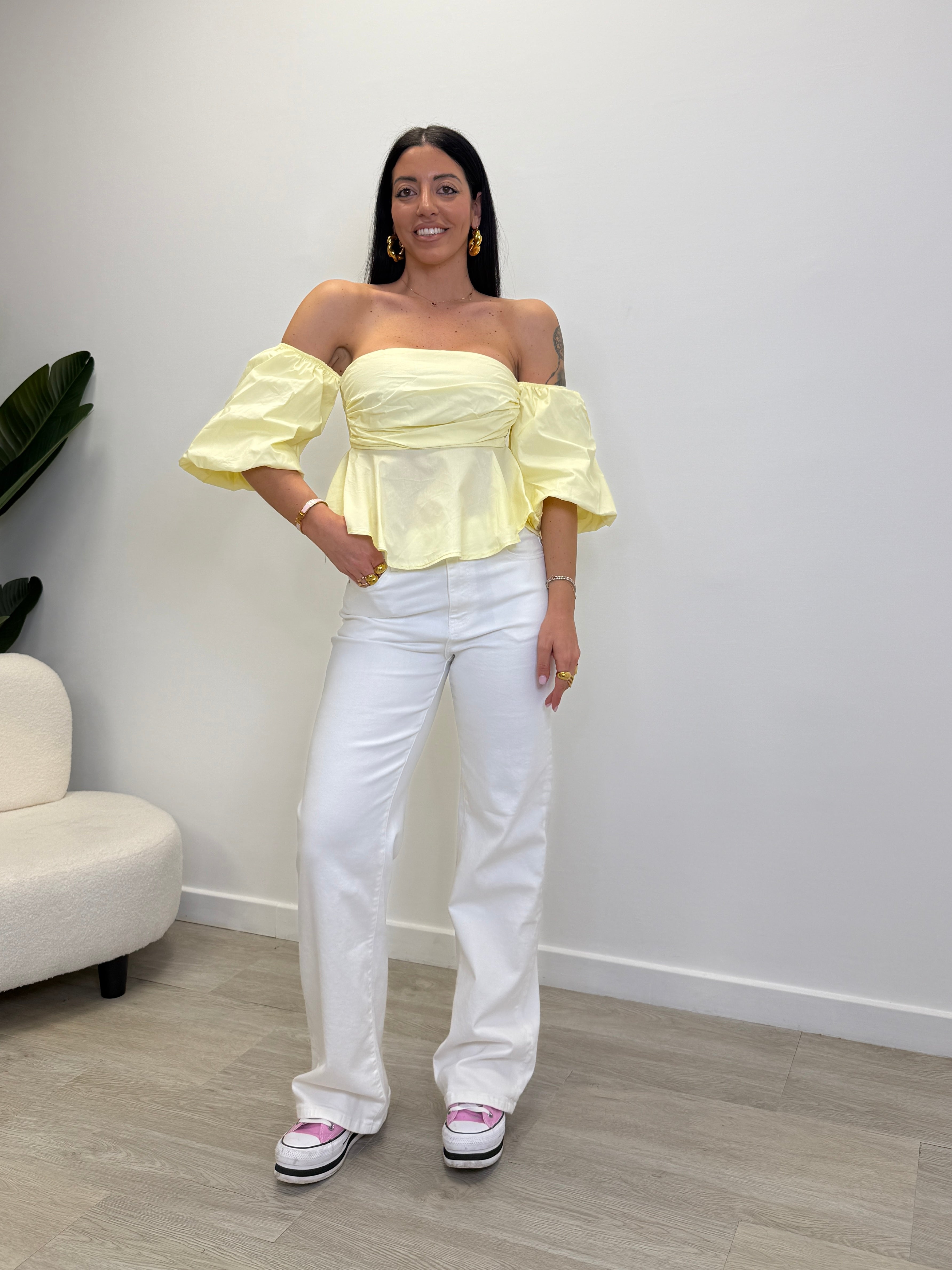 JEANS PALAZZO BIANCO 3608