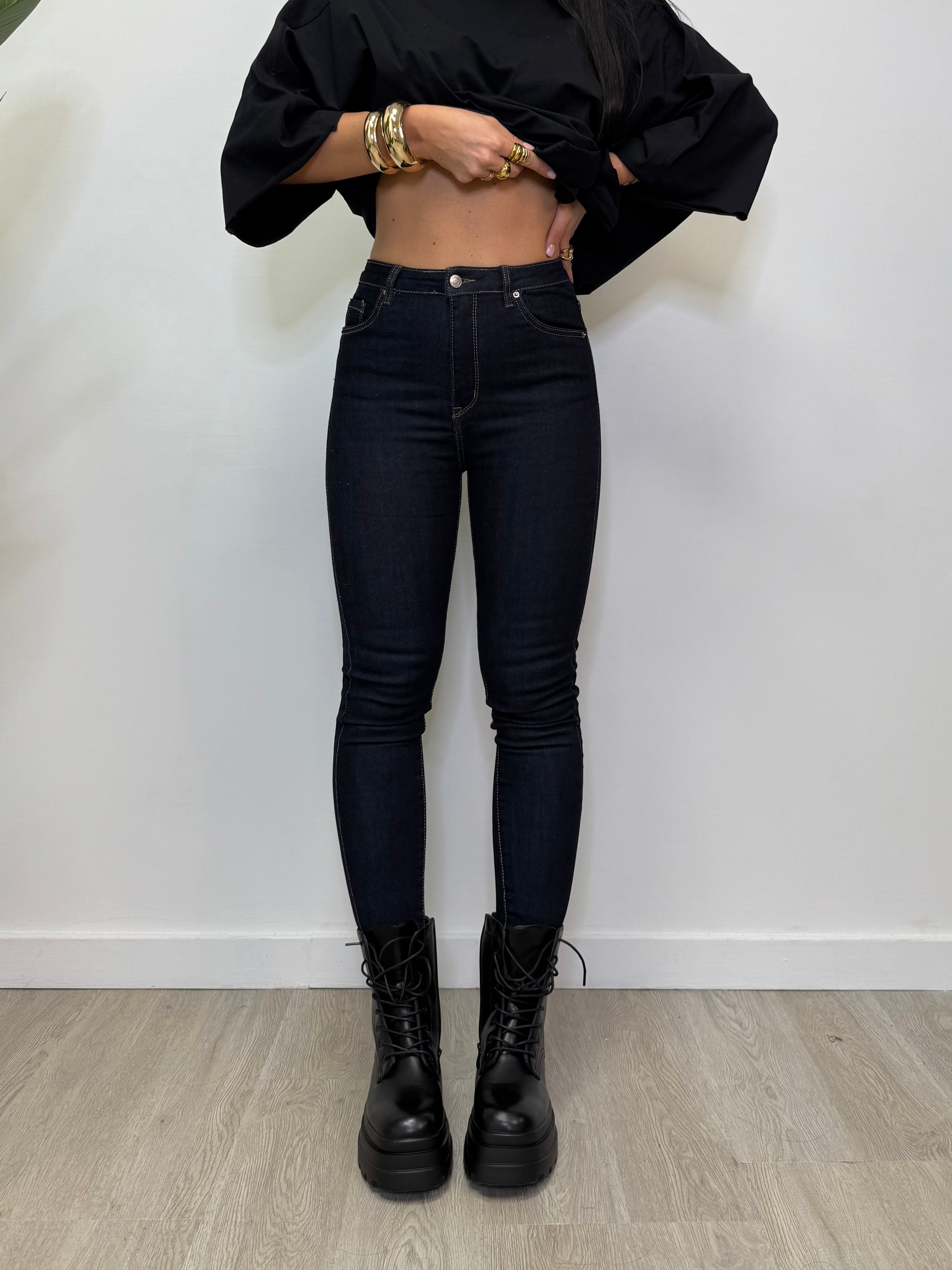 JEANS SKINNY LAVAGGIO ZERO 8063