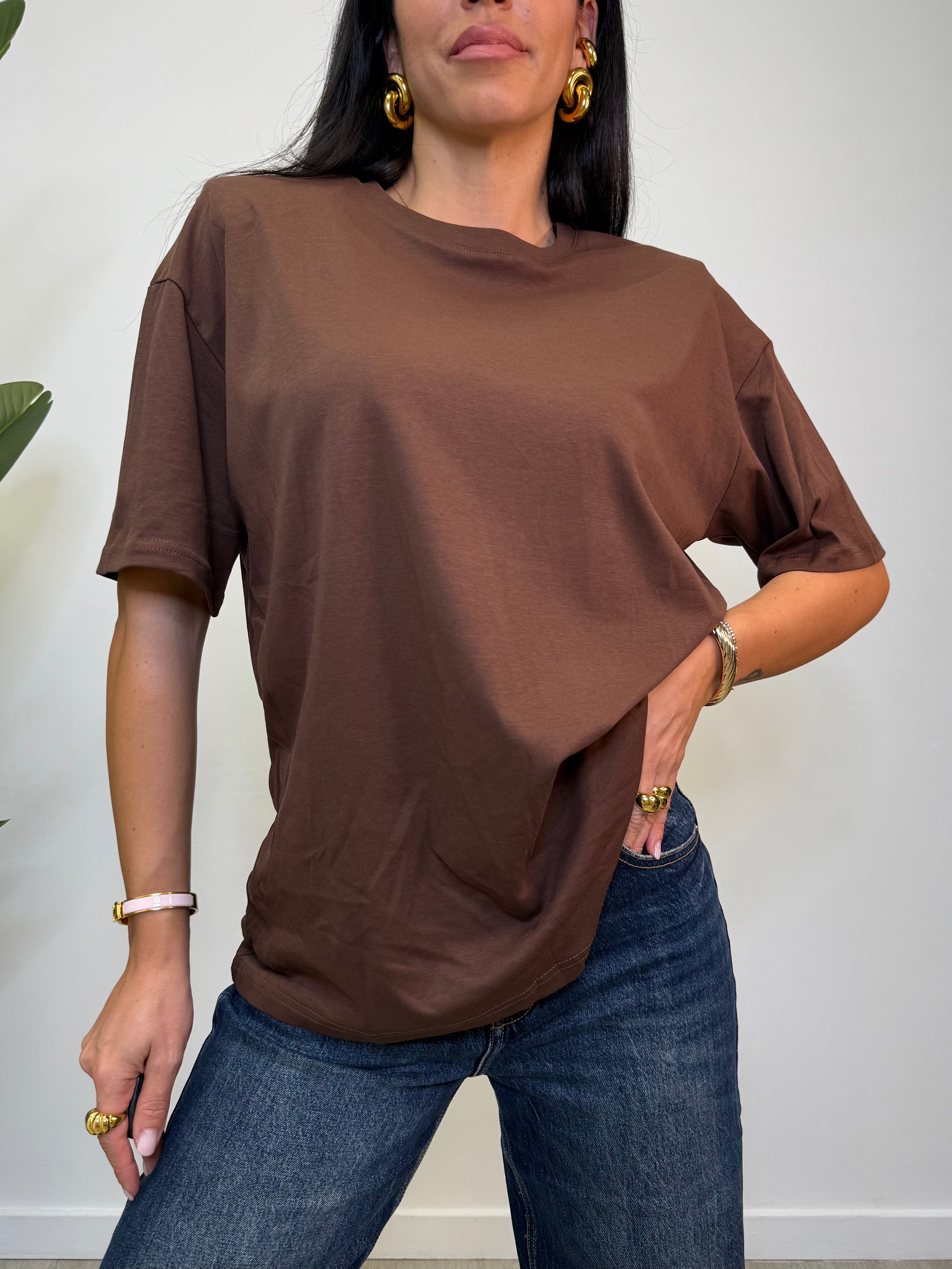 MAXI T-SHIRT CON SPALLINA 5577