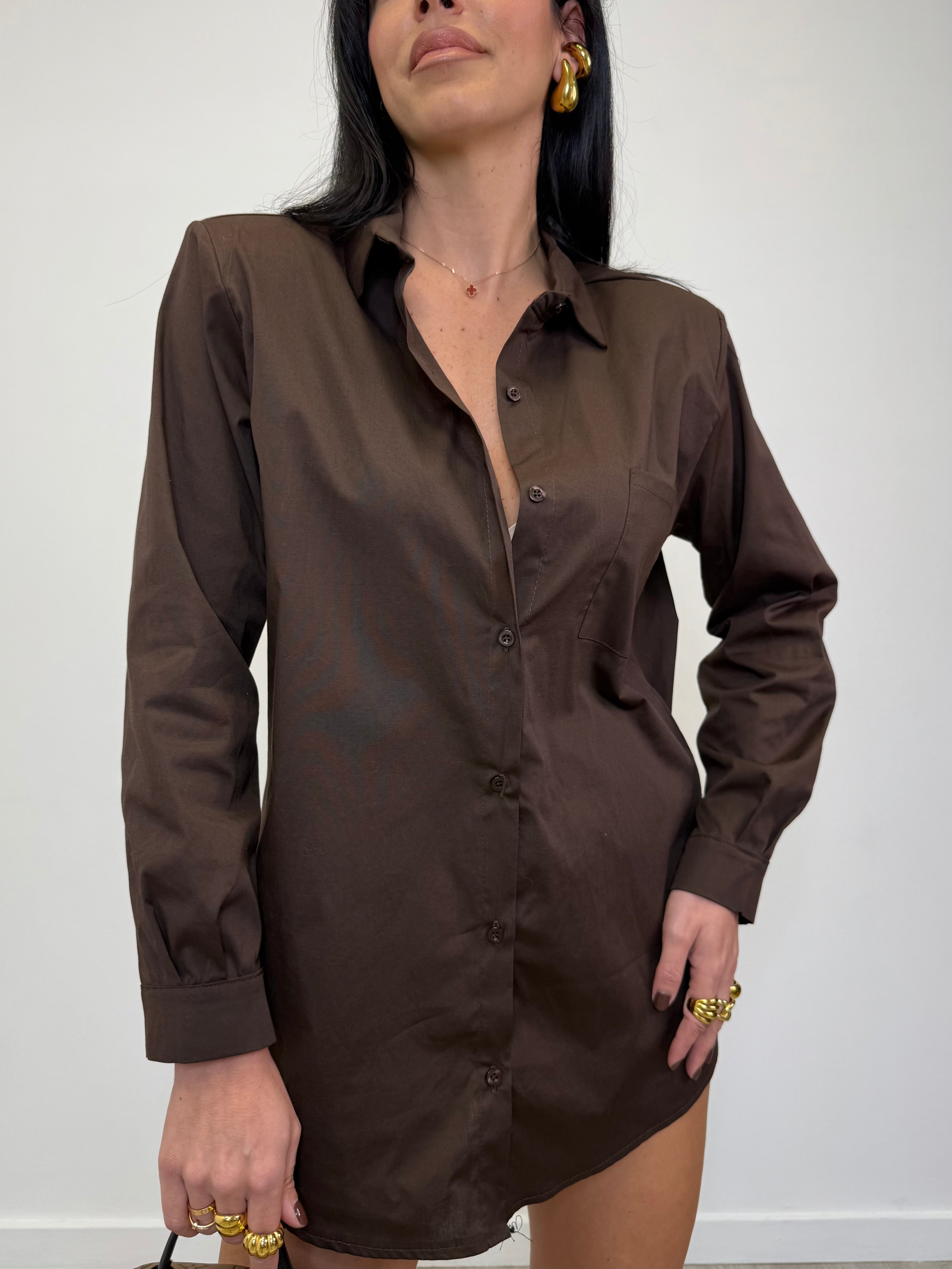 CAMICIA OVER CON SPALLINA 1336