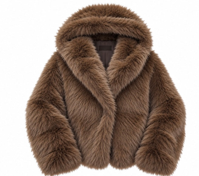 PELLICCIA SUPER SOFT CON CAPPUCCIO 001