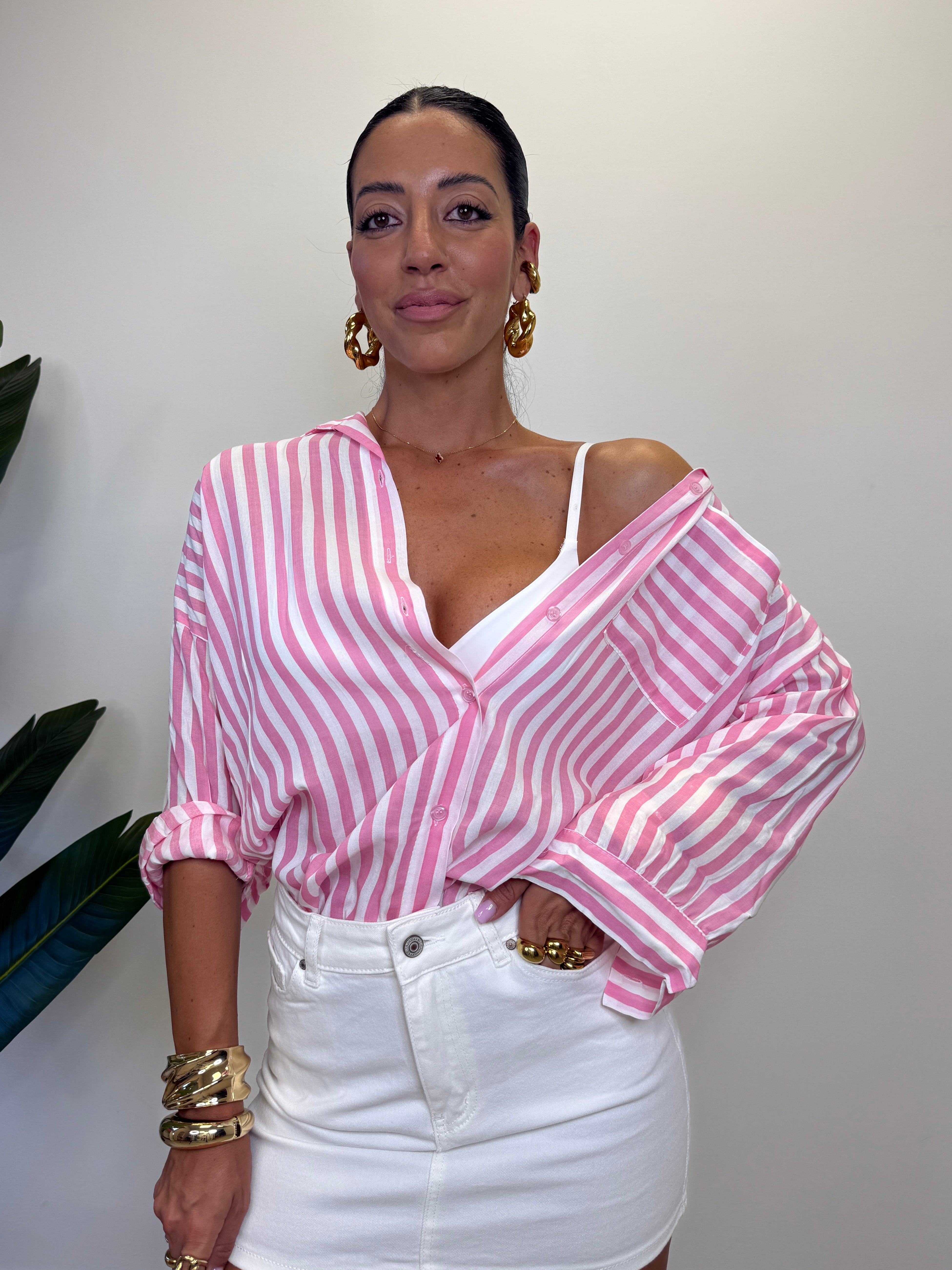 CAMICIA RIGHE IN VISCOSA 22209