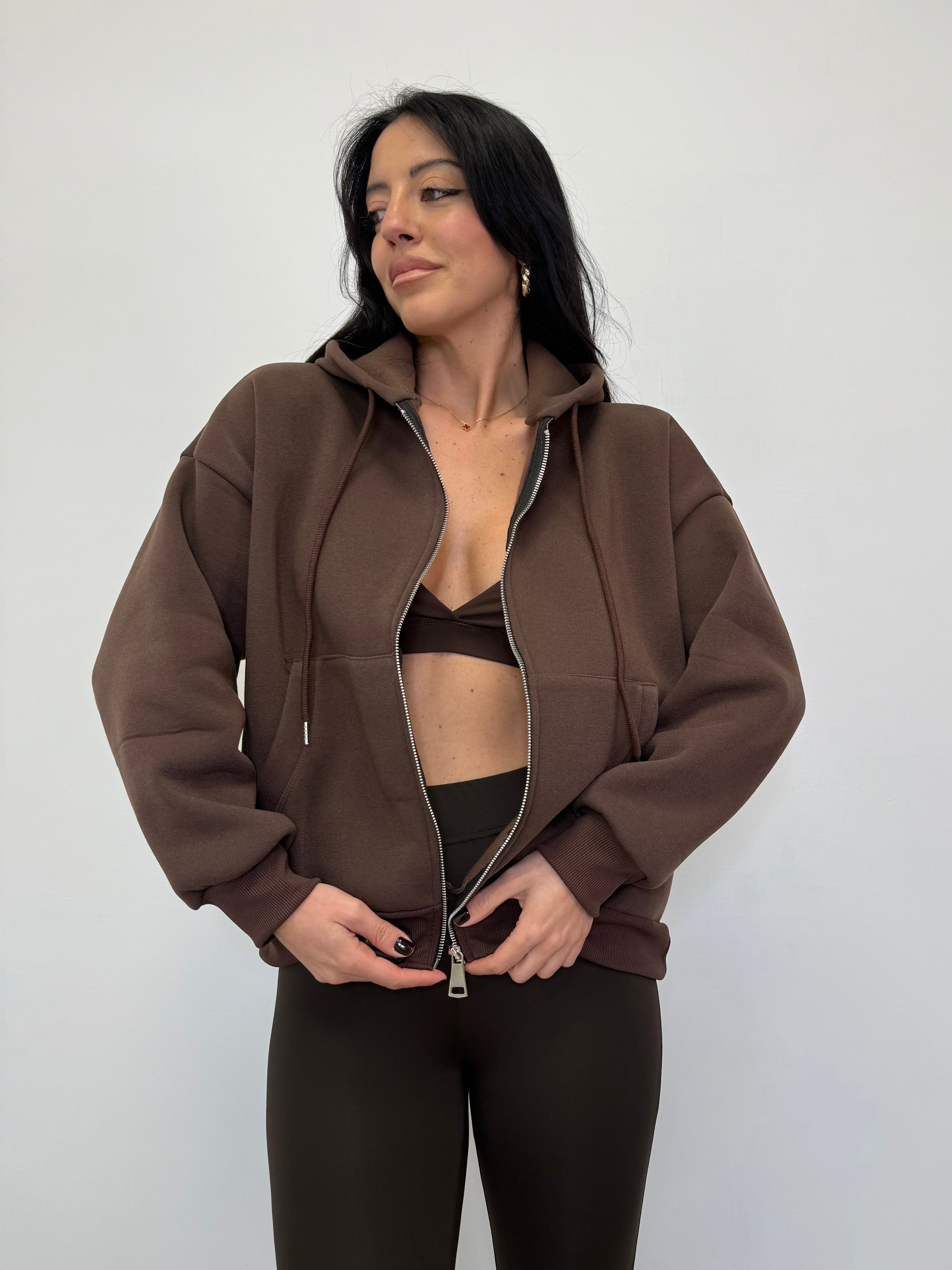 FELPA CON ZIP FELPATA 37652