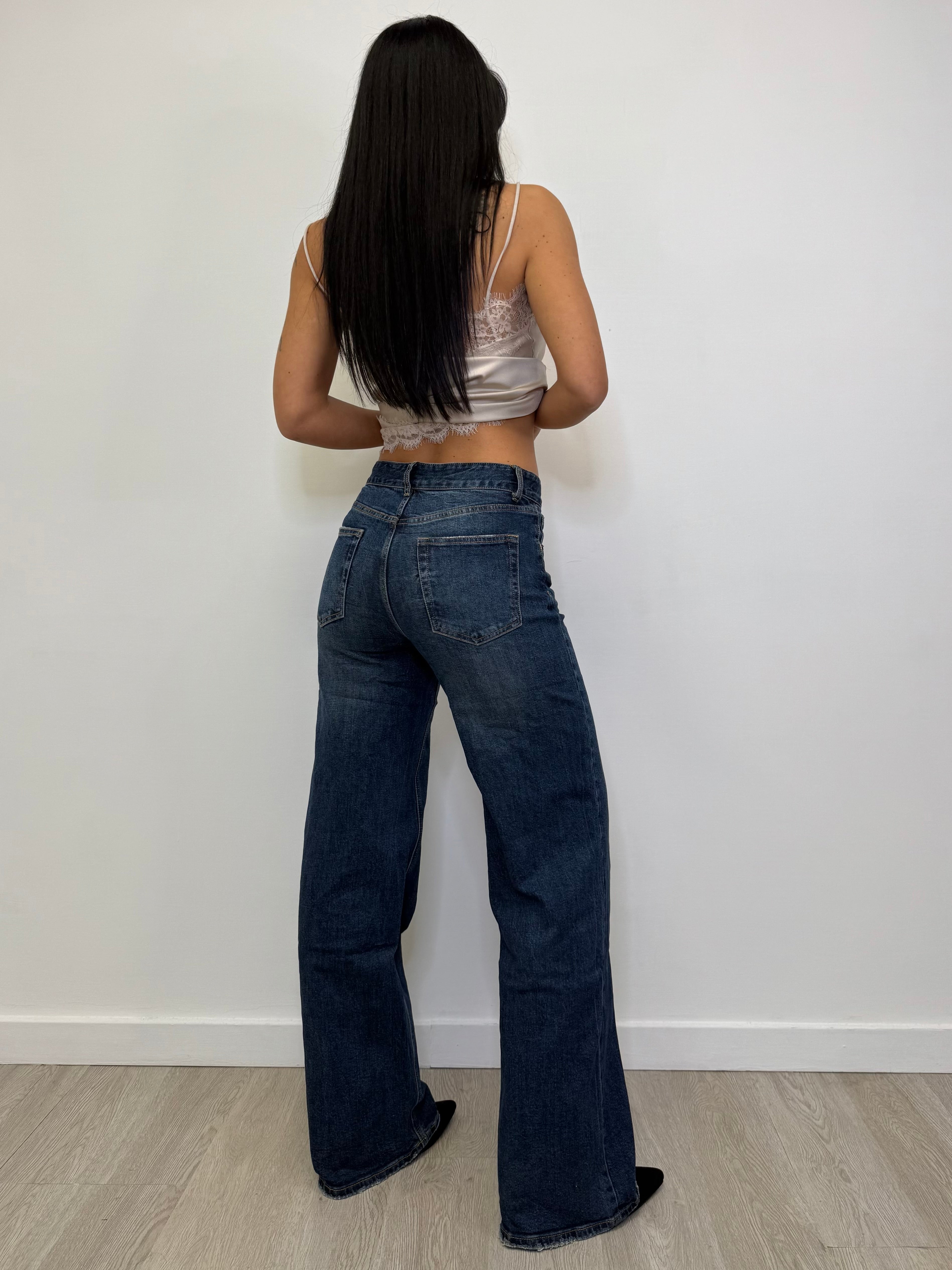 JEANS PALAZZO LAVAGGIO SCURO 3903