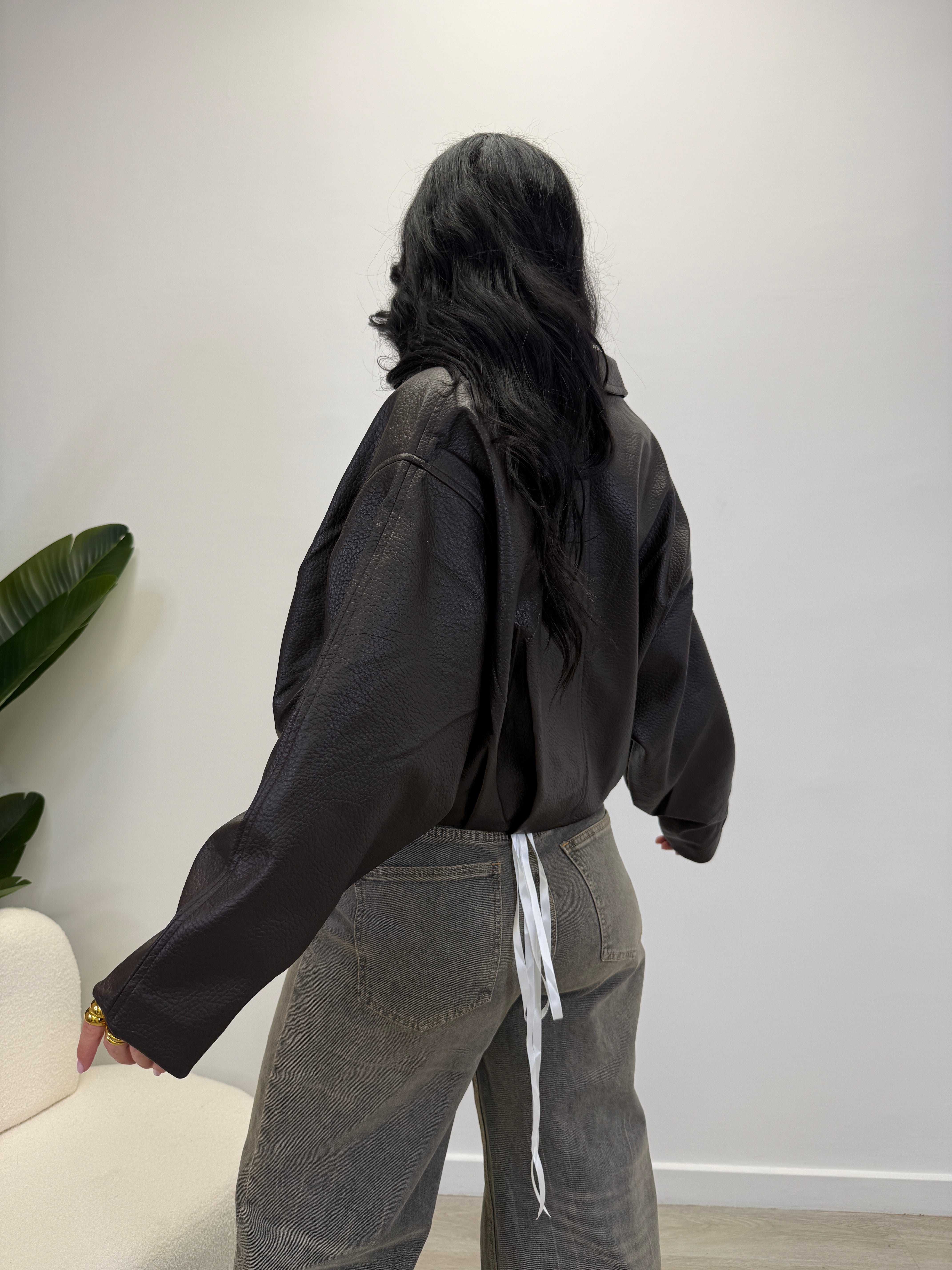 BOMBER EFETTO PELLE 91