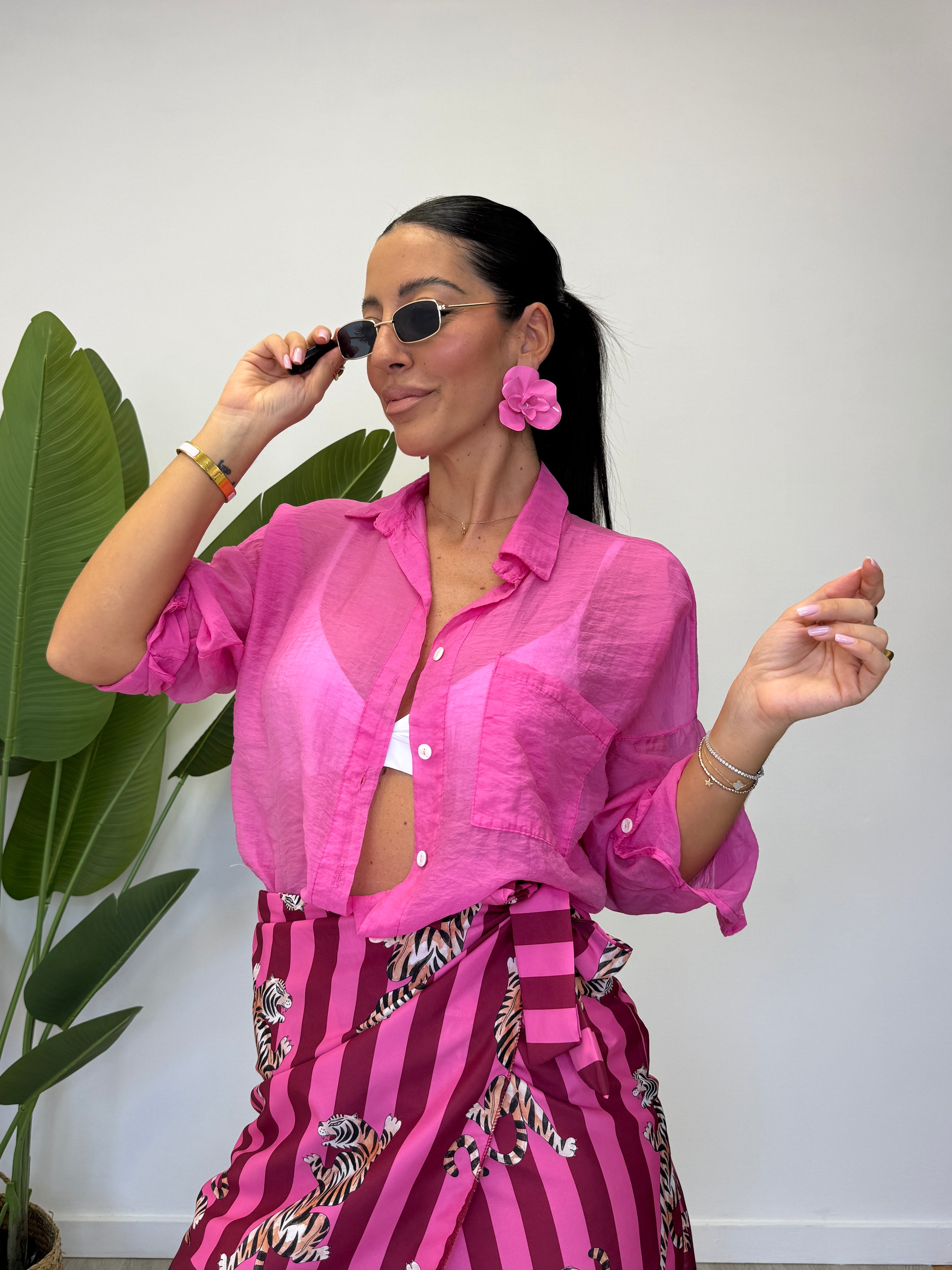 CAMICIA SEMITRASPARENTE 25135