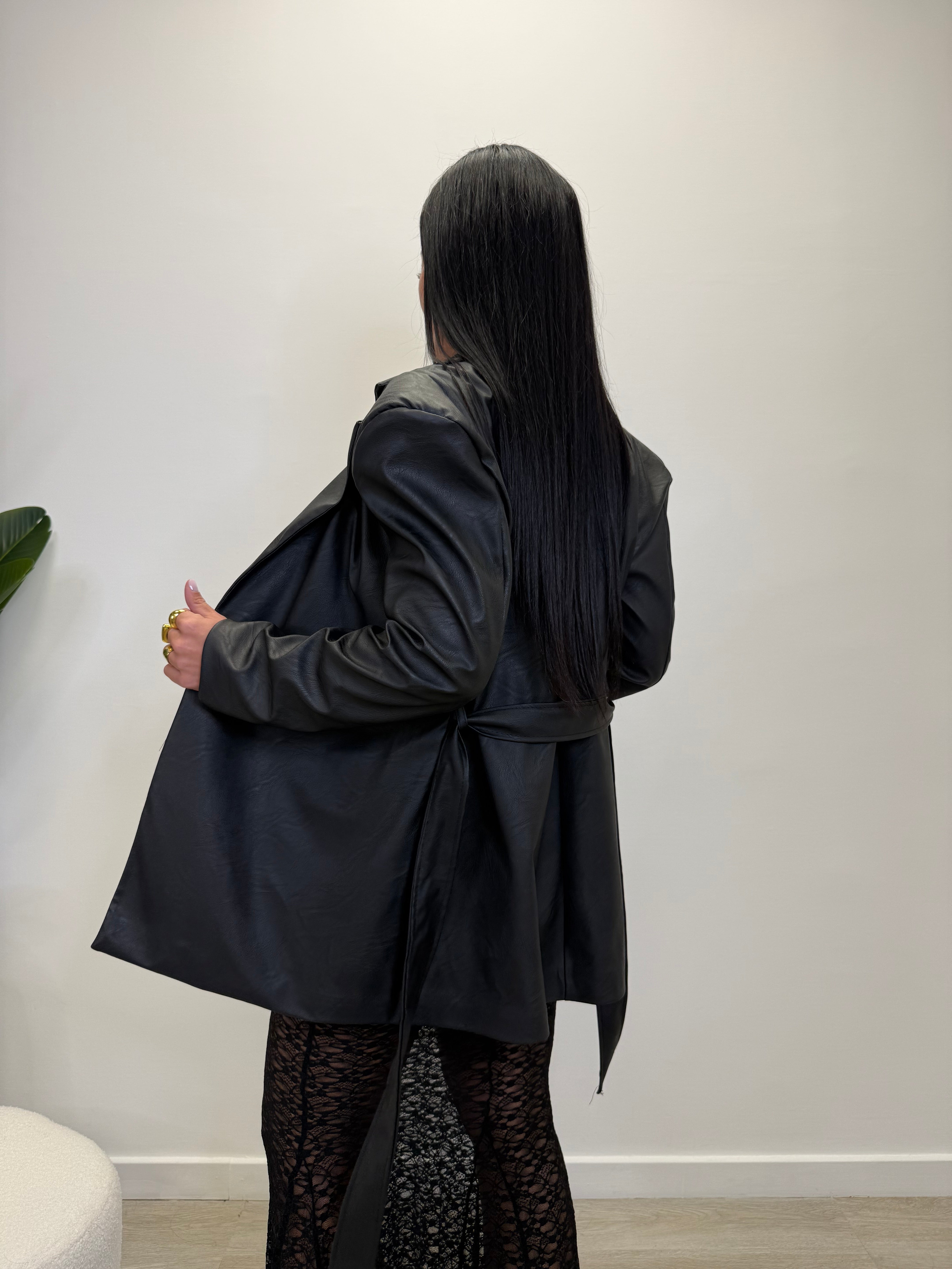 BLAZER IN ECOPELLE CON SPALLINE 13440