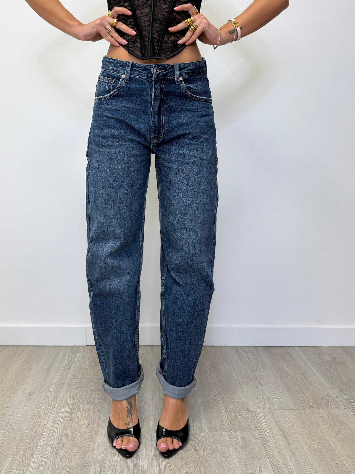 JEANS BAGGY LAVAGGIO SCURO 5700