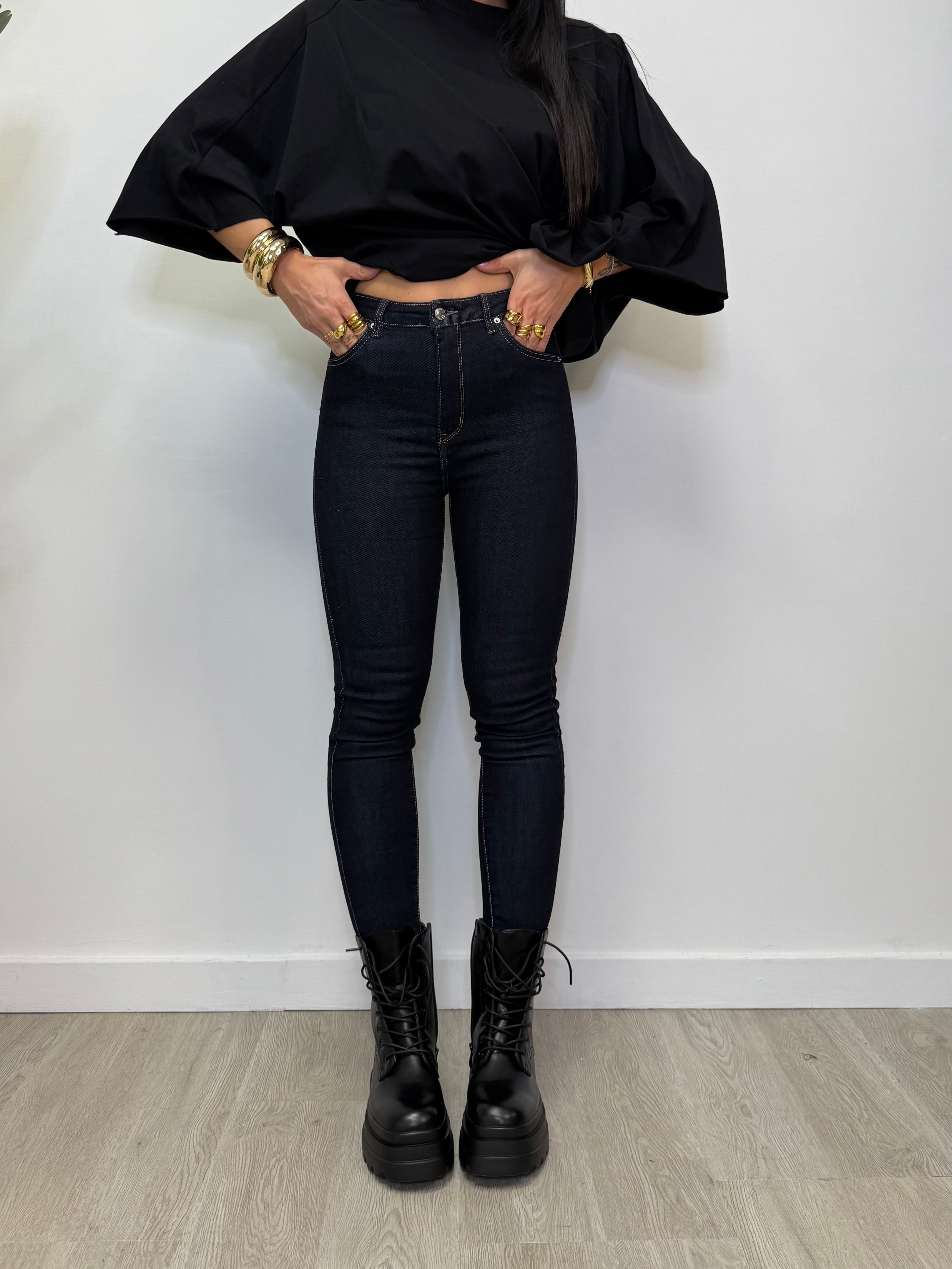 JEANS SKINNY LAVAGGIO ZERO 8063