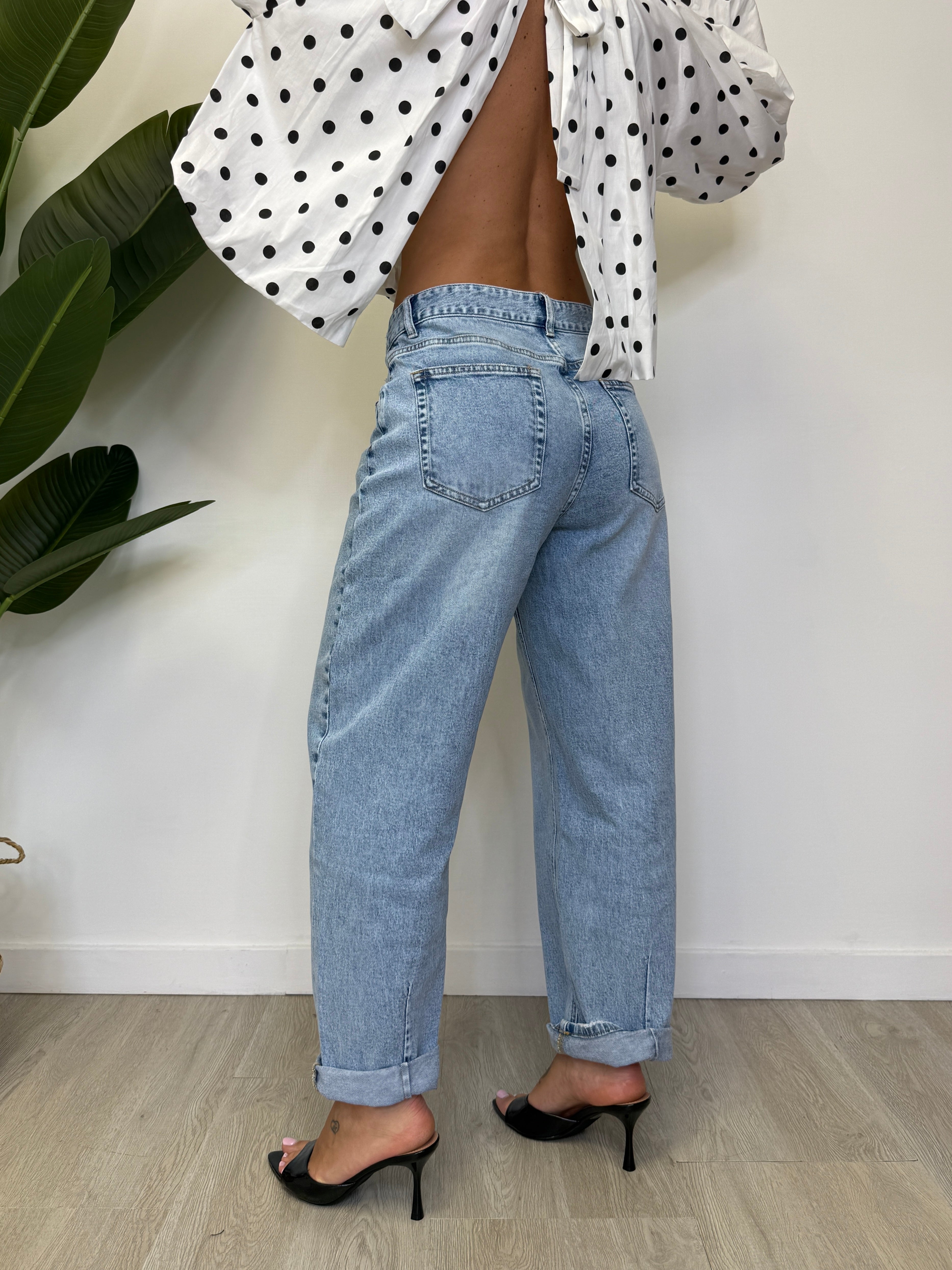JEANS BAGGY ELASTICIZZATO 5281