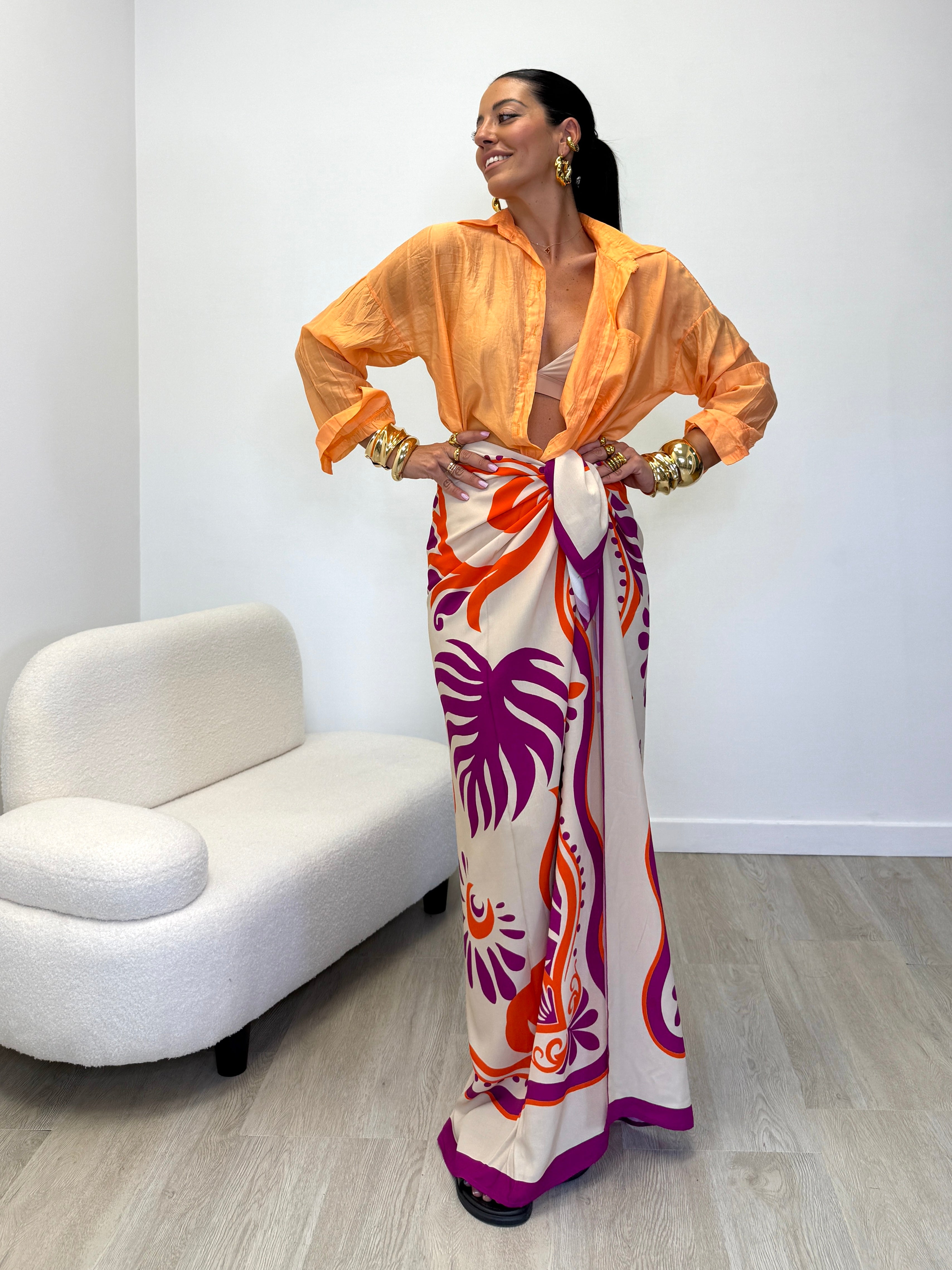 PAREO LUMINA ARANCIO/FUCSIA 5870