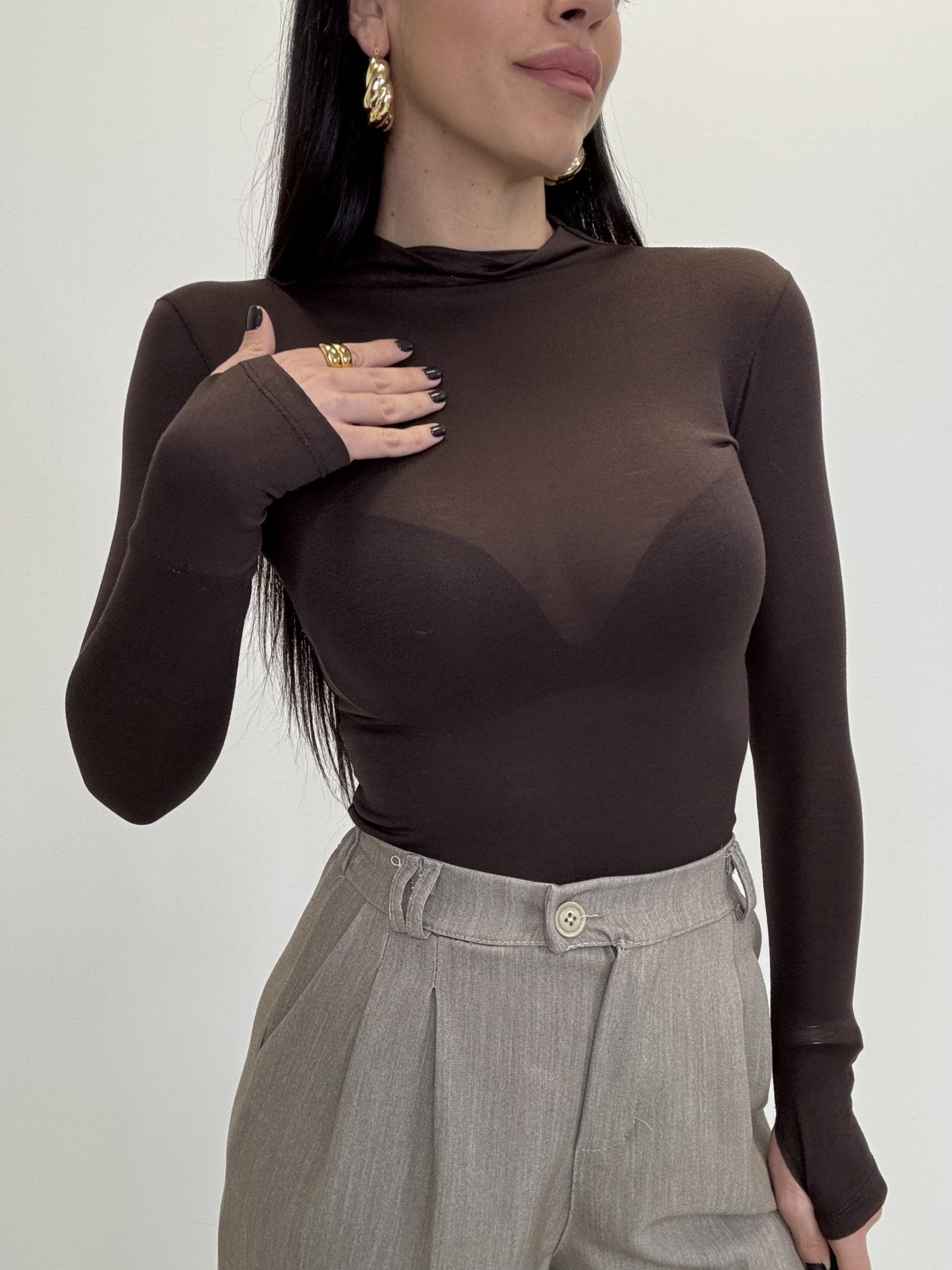 MAGLIA EMILY CON MANICA A GUANTO