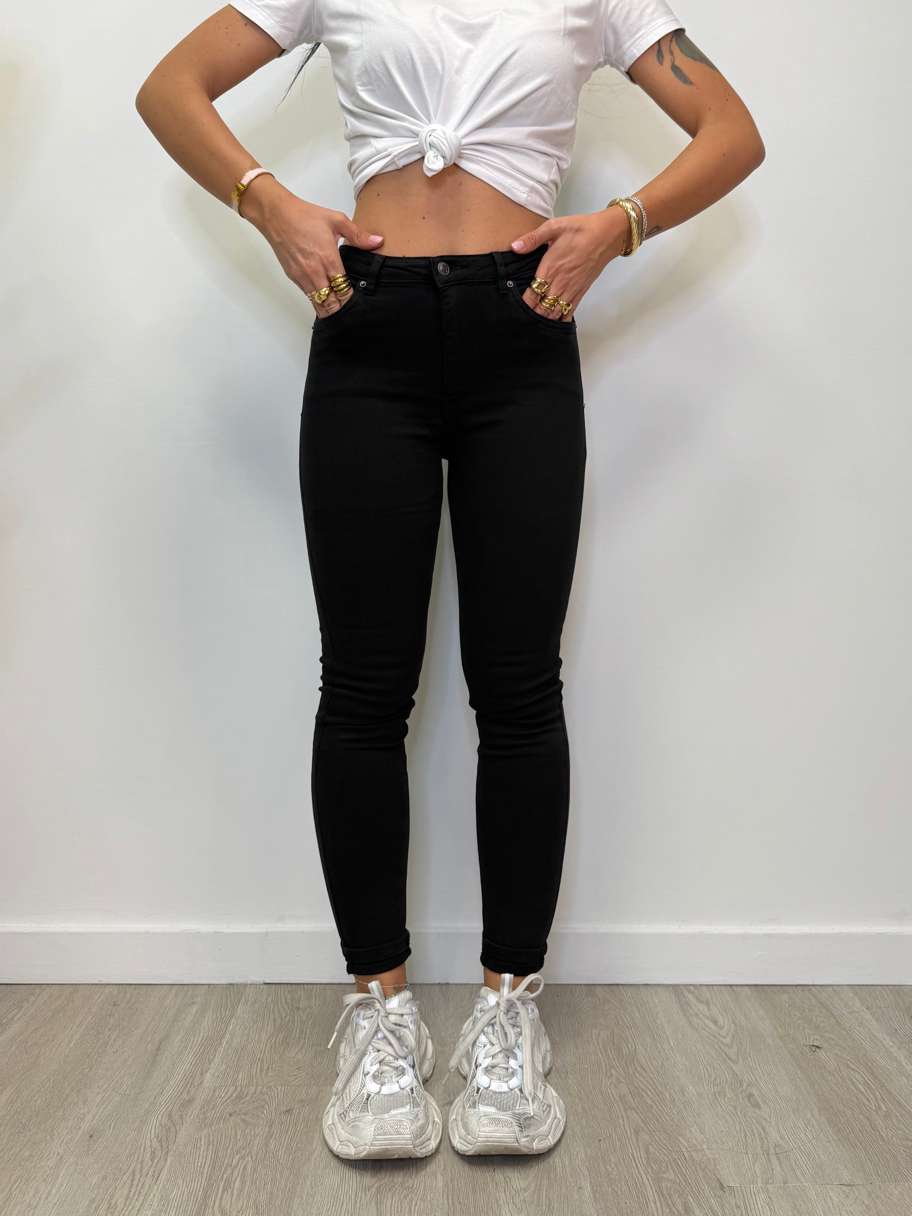 JEANS SKINNY NERO 506-1