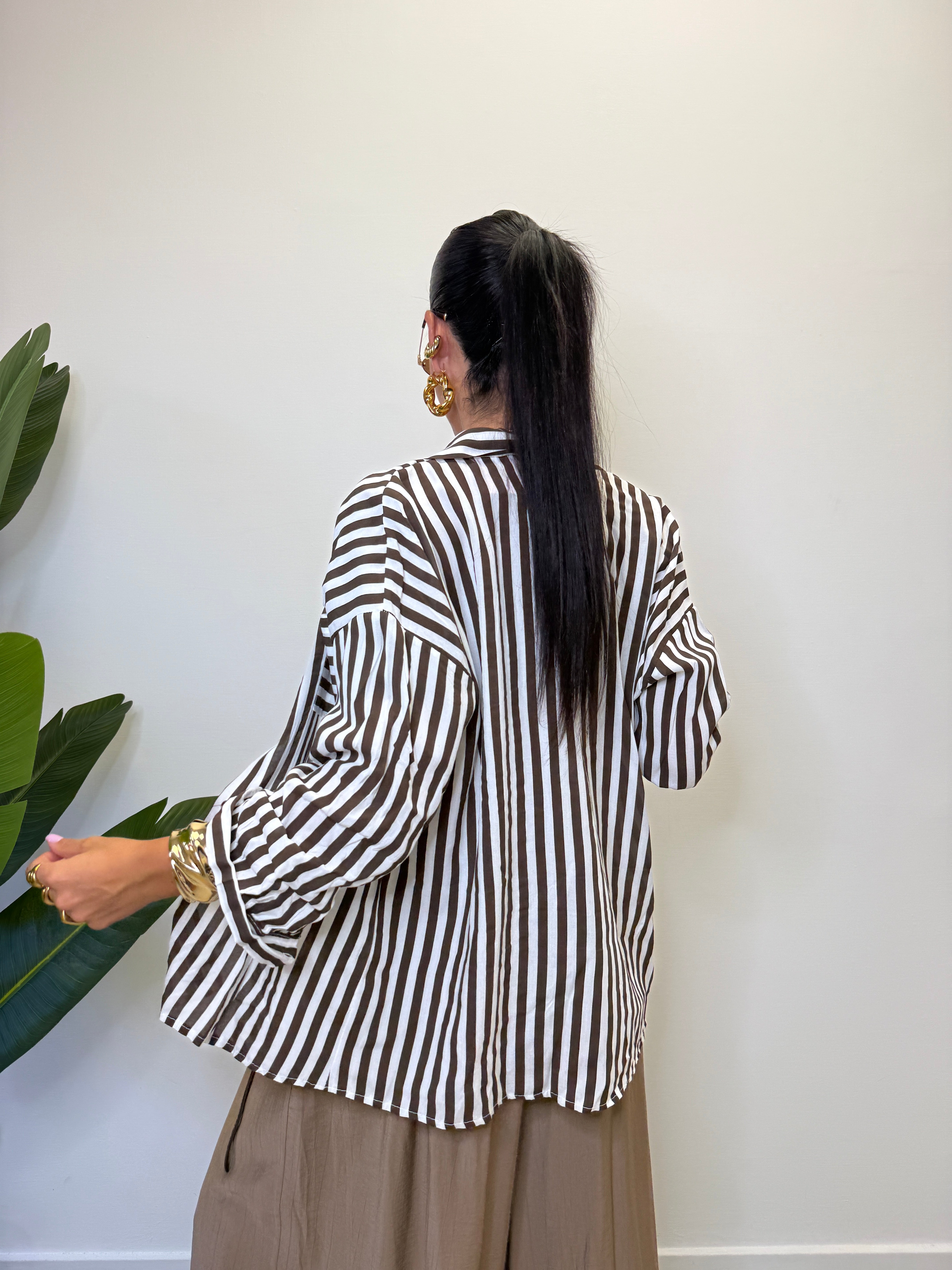CAMICIA RIGHE IN VISCOSA 22209