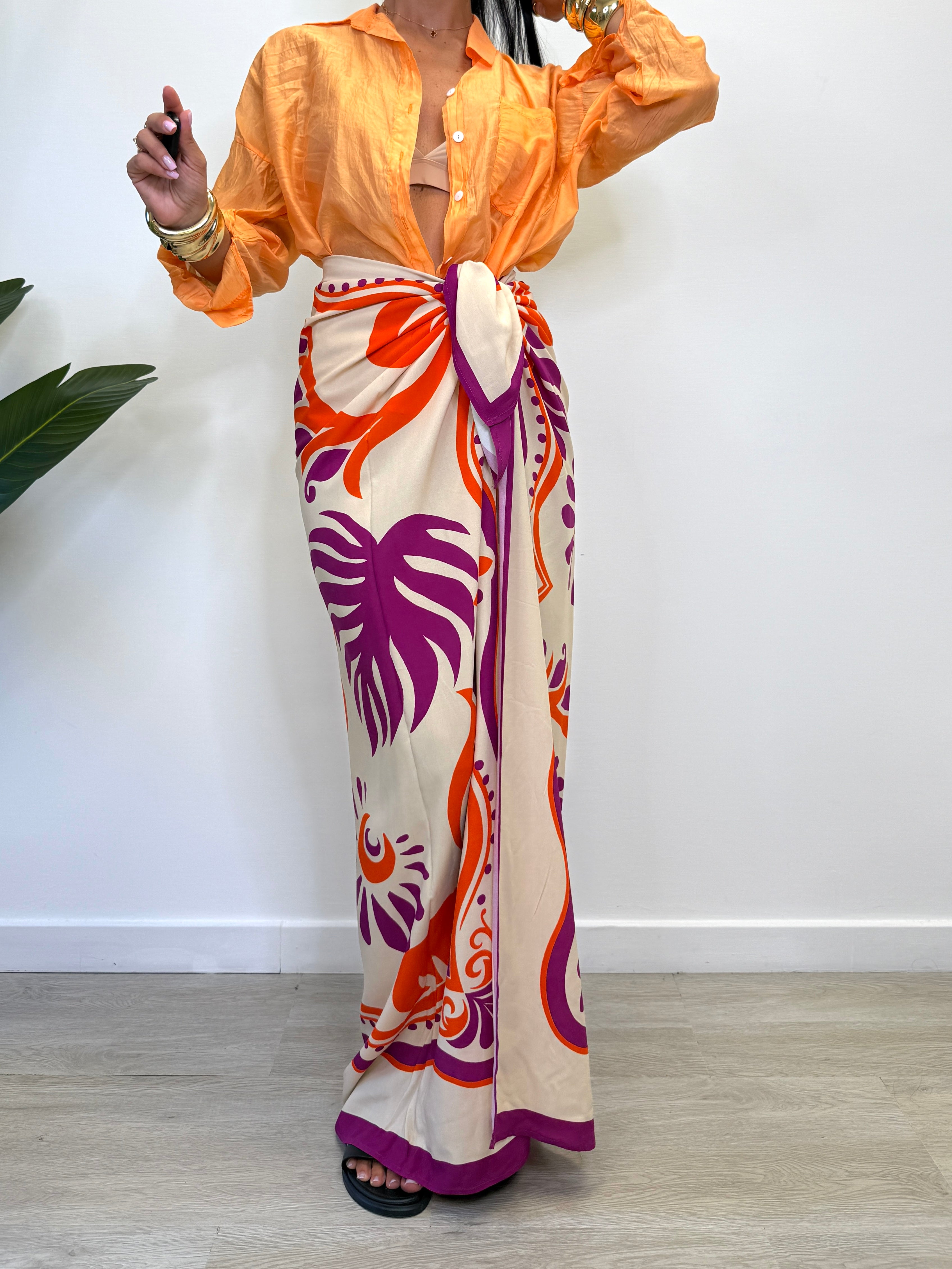 PAREO LUMINA ARANCIO/FUCSIA 5870