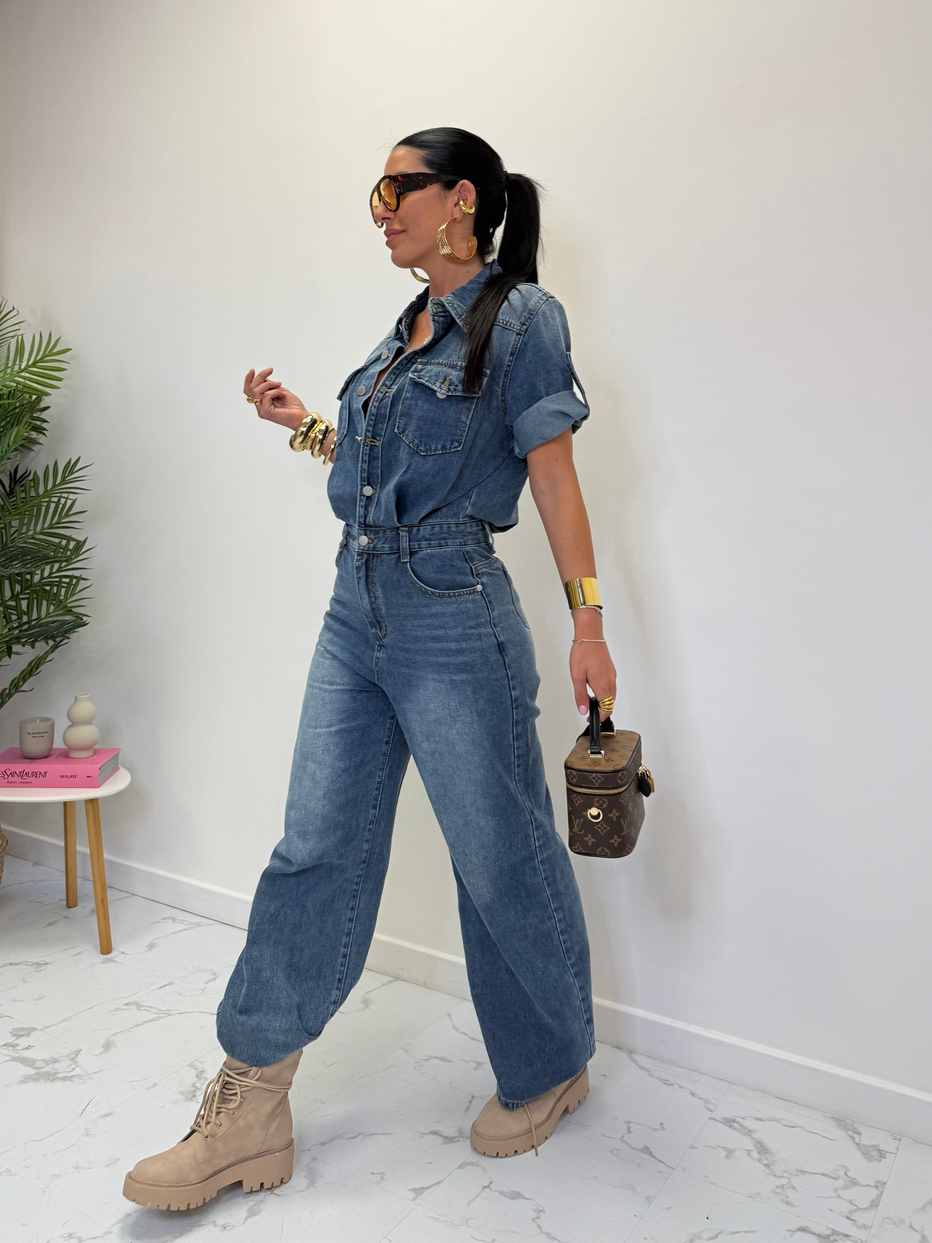 JUMPSUIT IN DENIM H7059