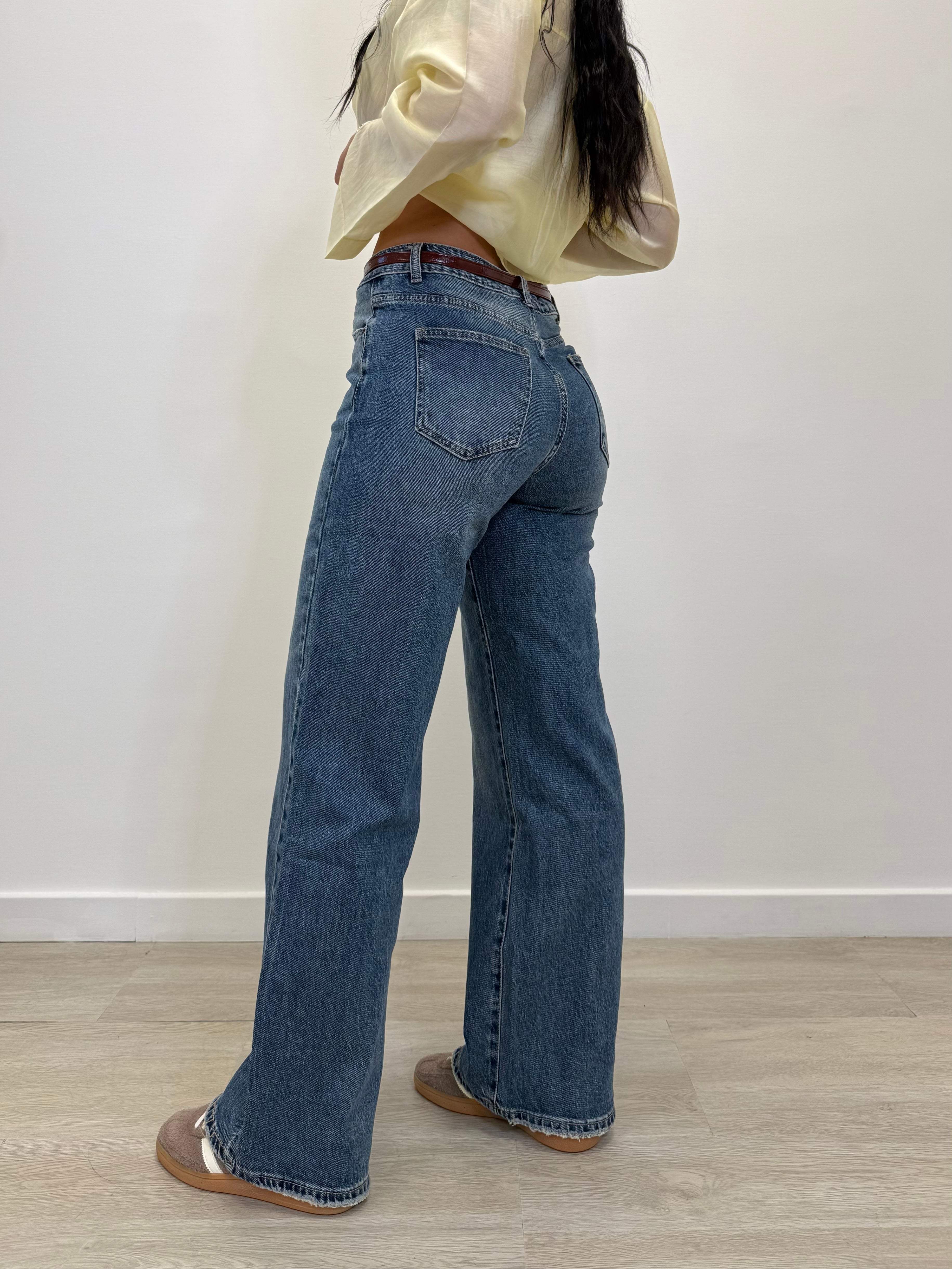 JEANS PALAZZO CON CINTURA 5800