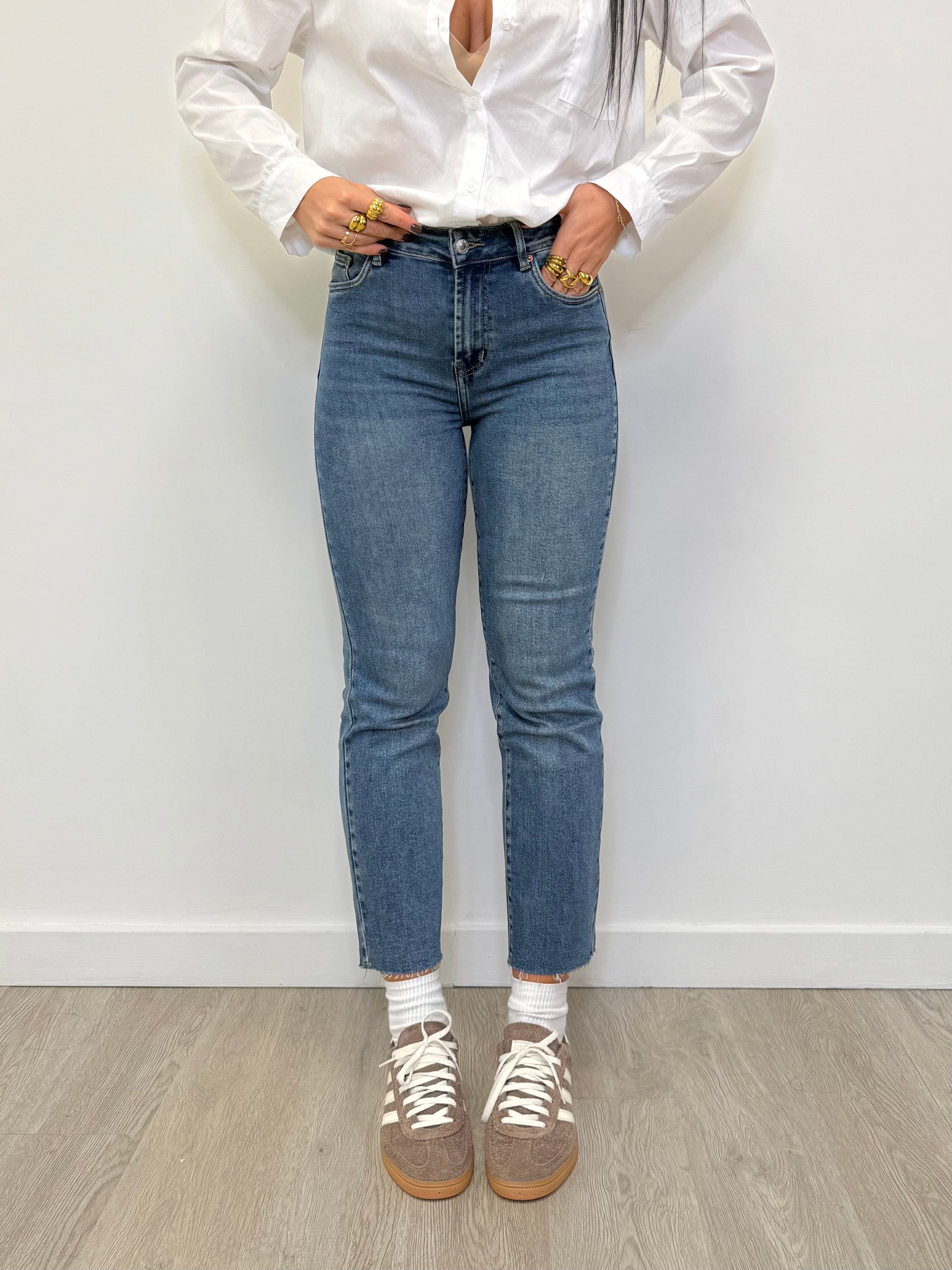 JEANS 7/8 ELASTICIZZATO 8938