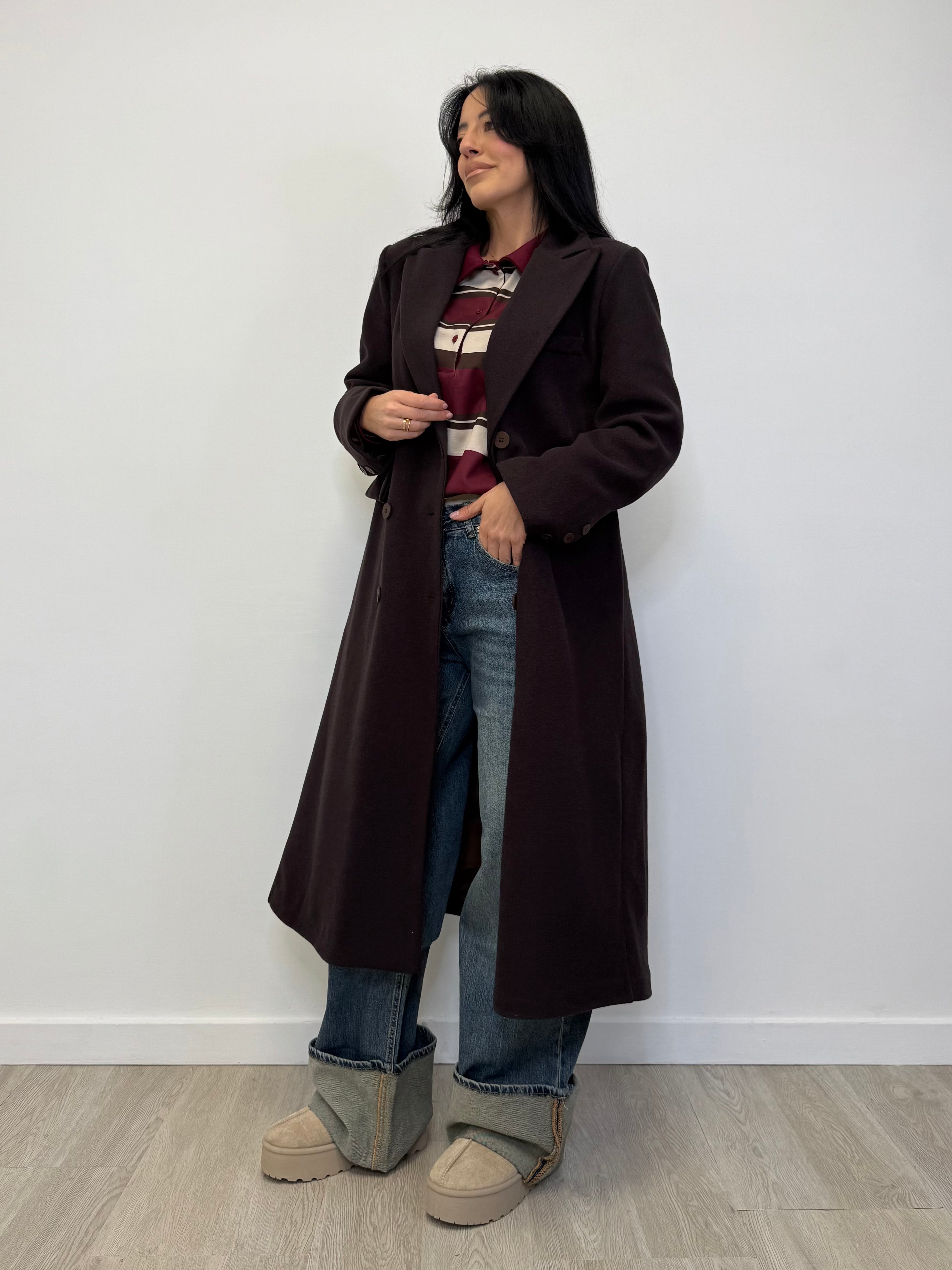 CAPPOTTO LUNGO CON FIBBIA REGOLABILE 88837