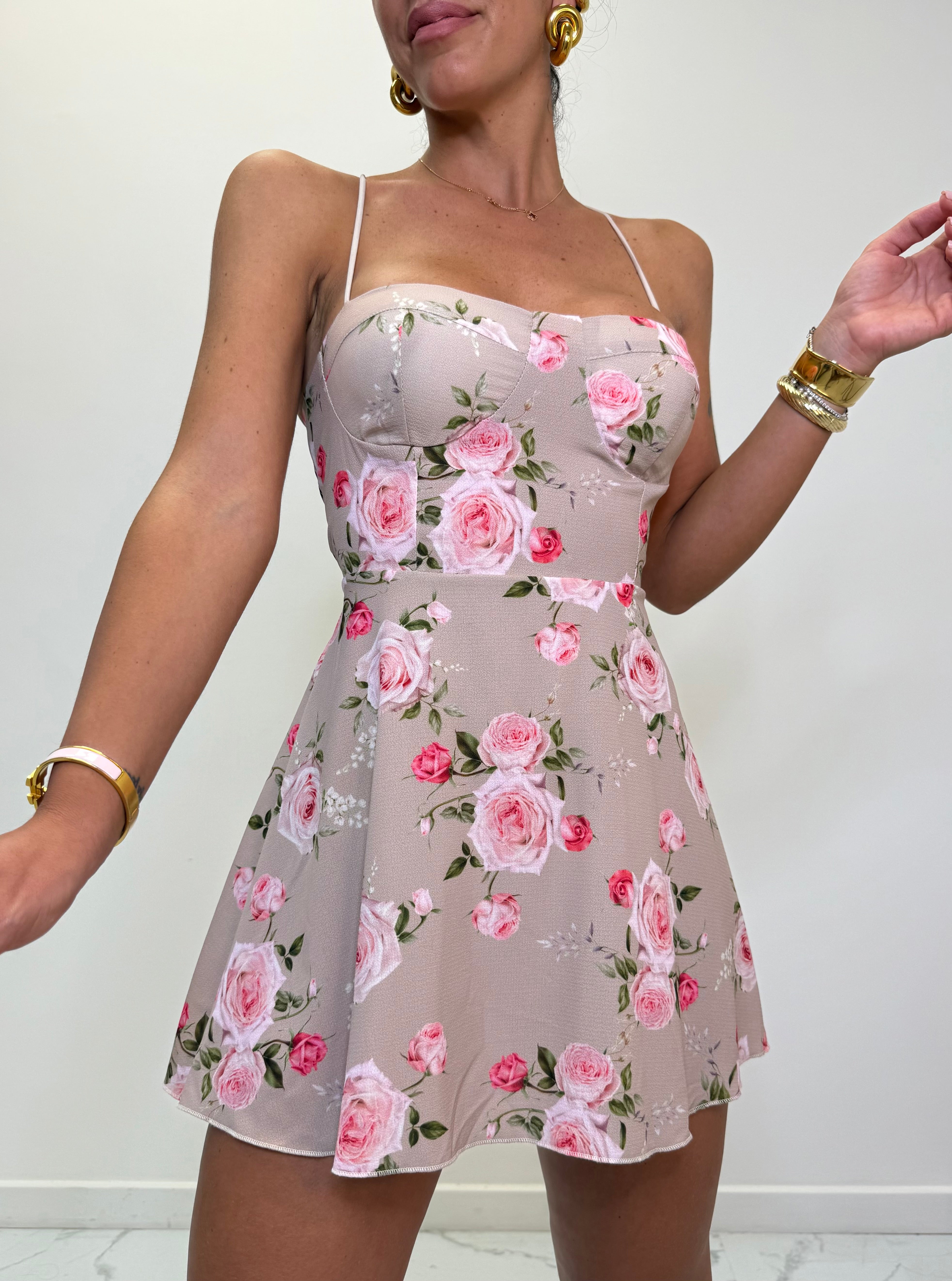 MINI DRESS FLOWERS 6581