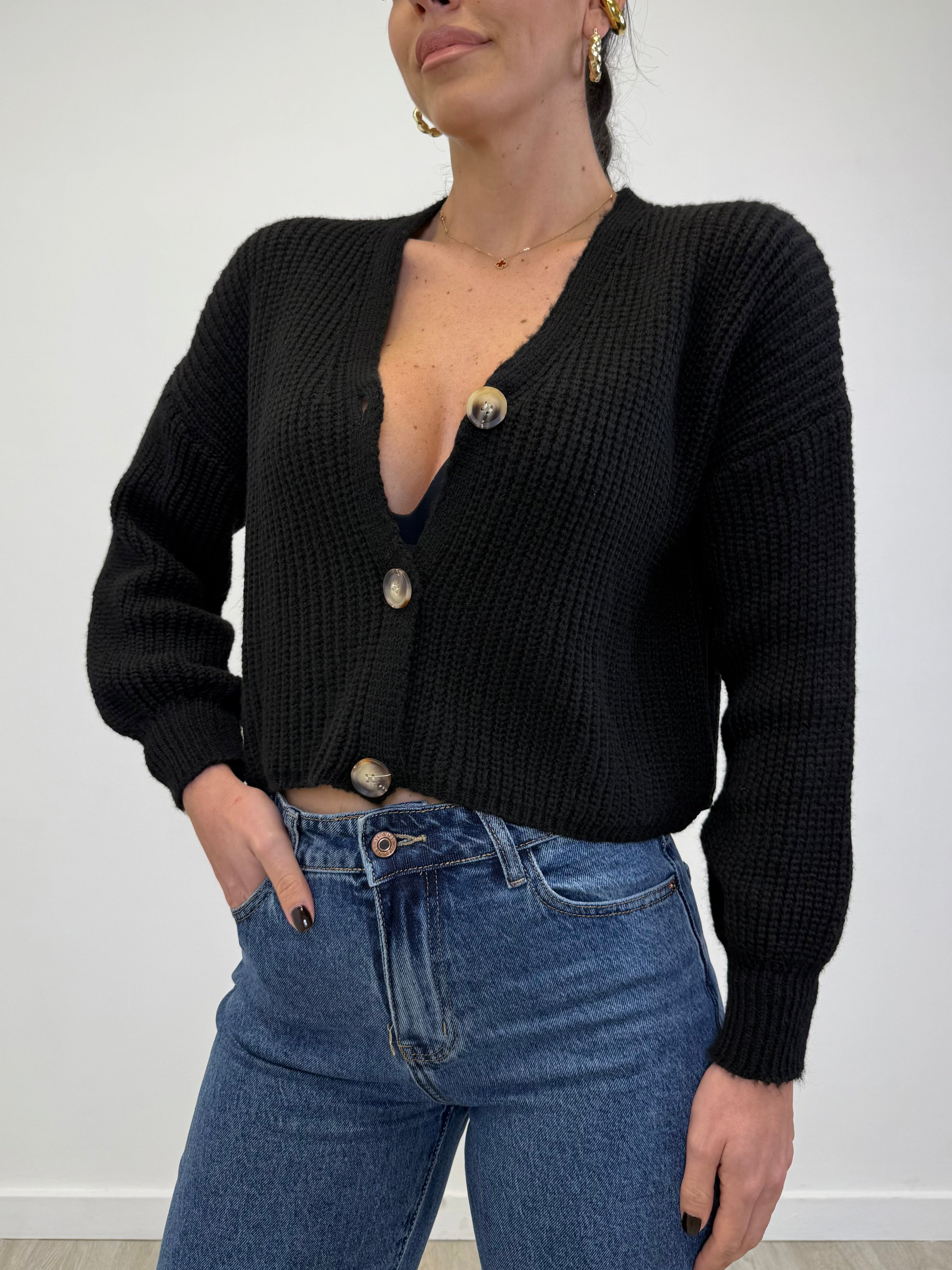 CARDIGAN EFFETTO LANA 1276