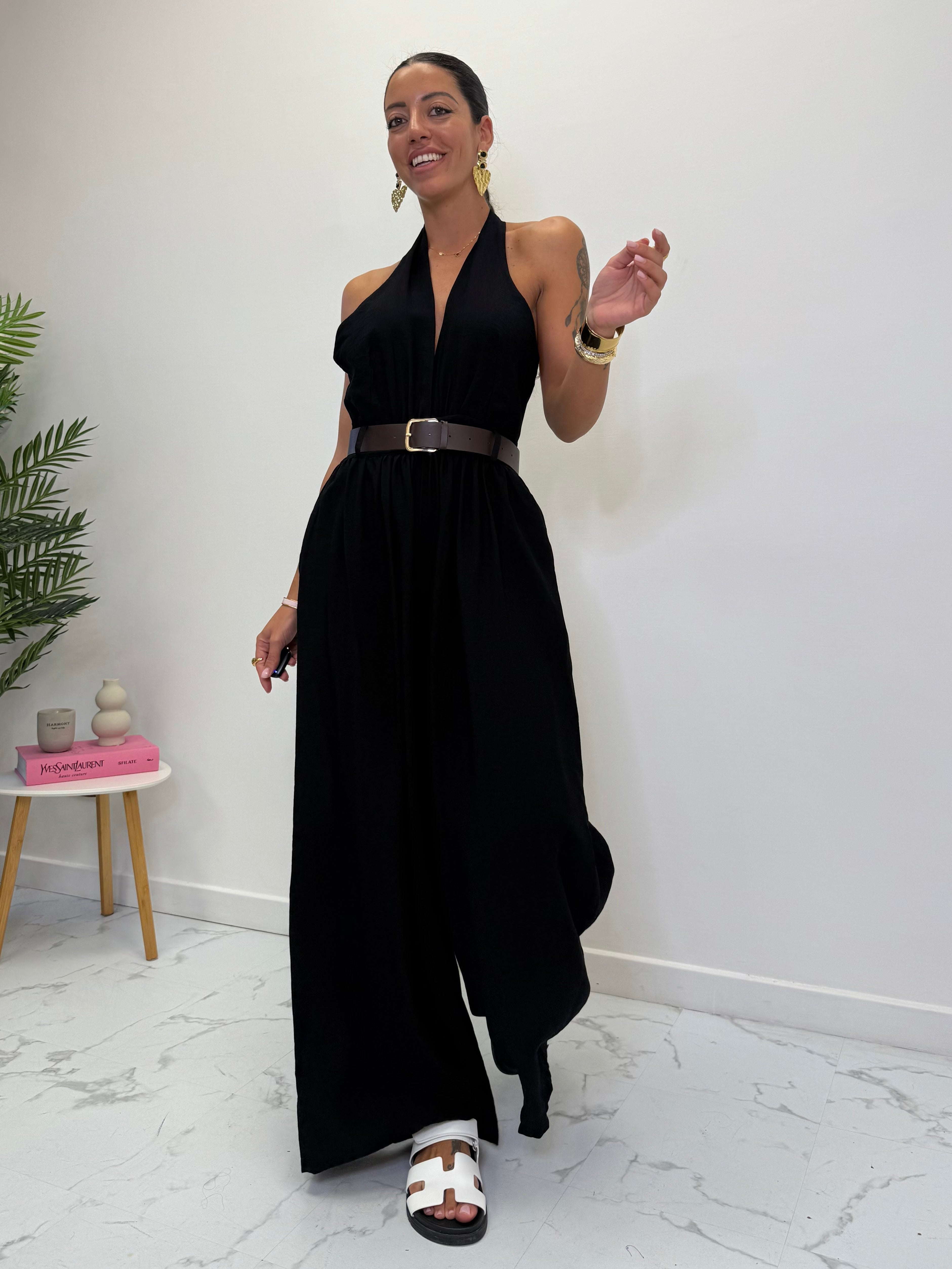JUMPSUIT PALAZZO CON CINTA 5819