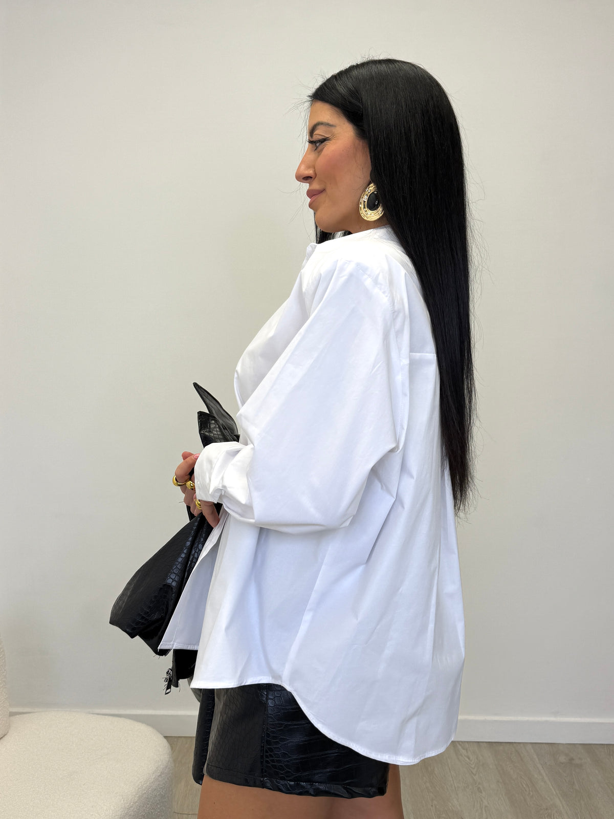 CAMICIA OVER CON SPALLINE 1911