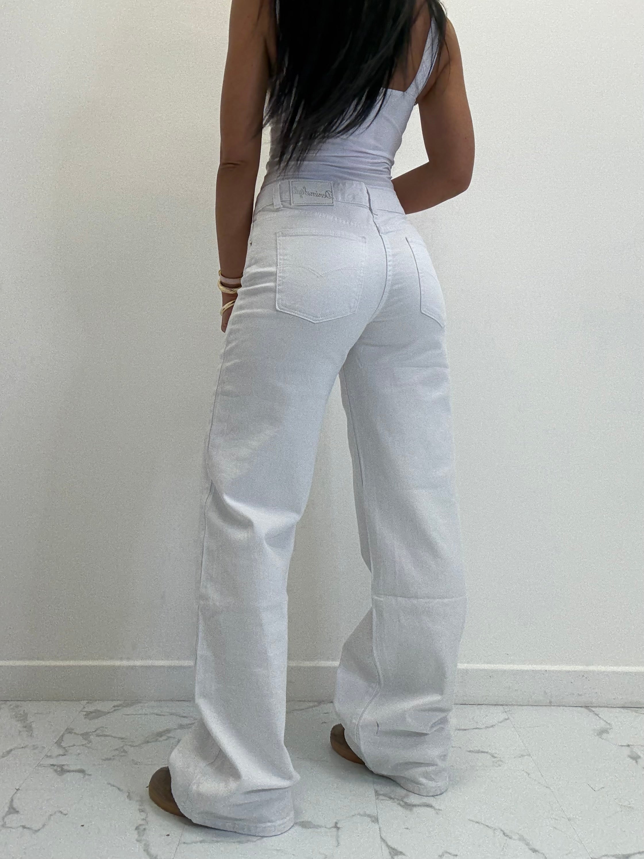 JEANS PALAZZO BIANCO T 765
