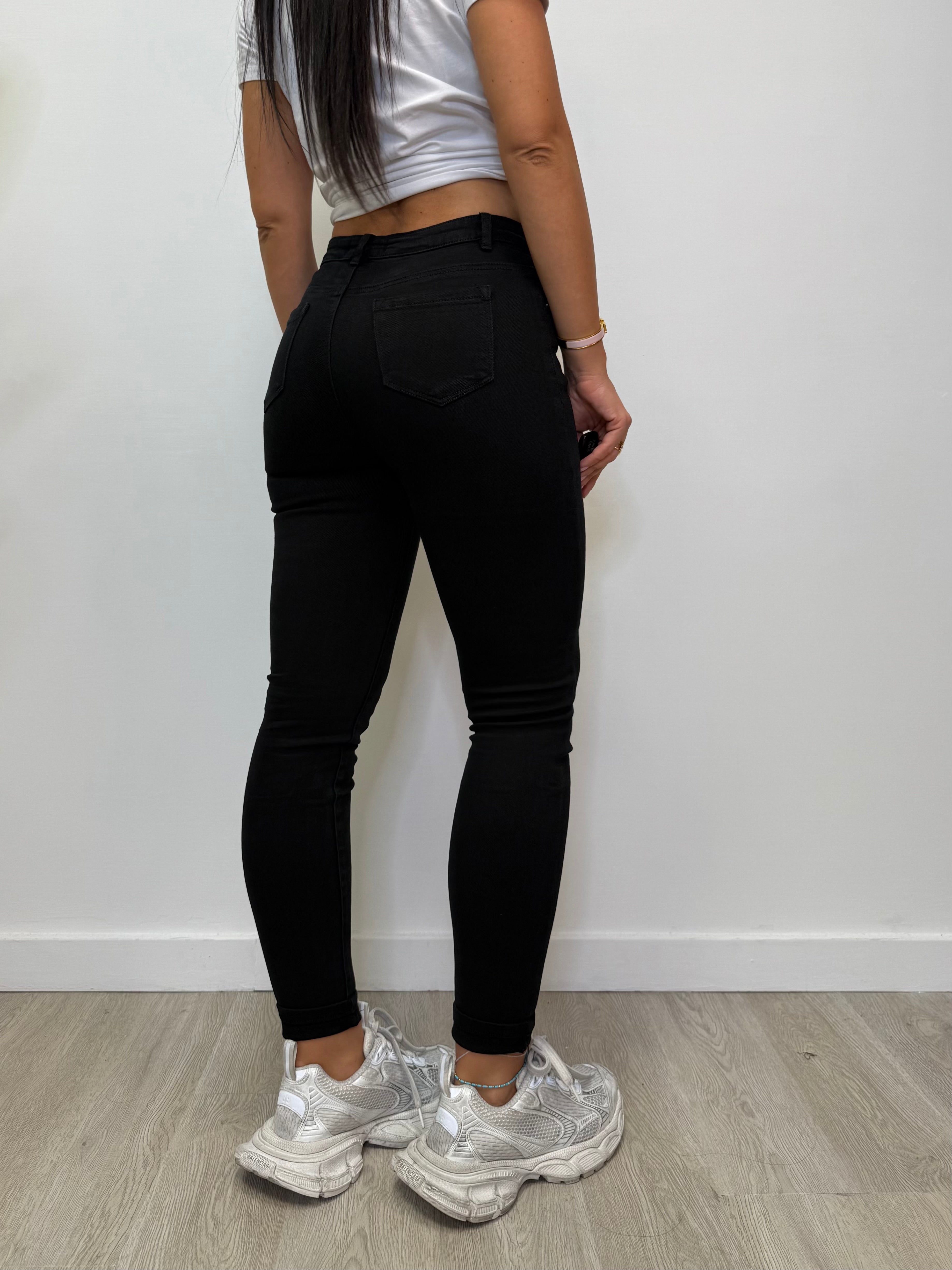 JEANS SKINNY NERO 506-1