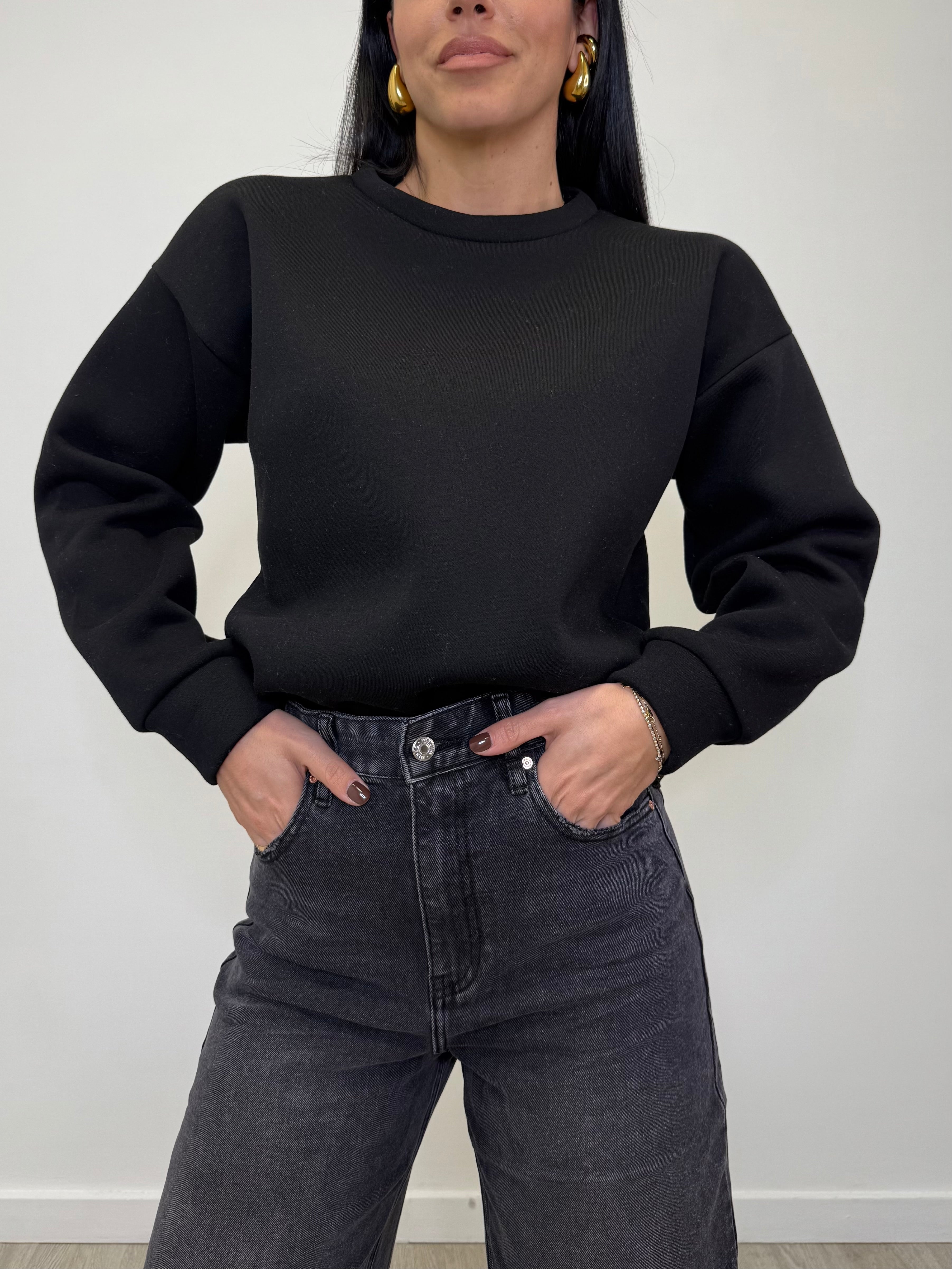 FELPA GIROCOLLO 9910