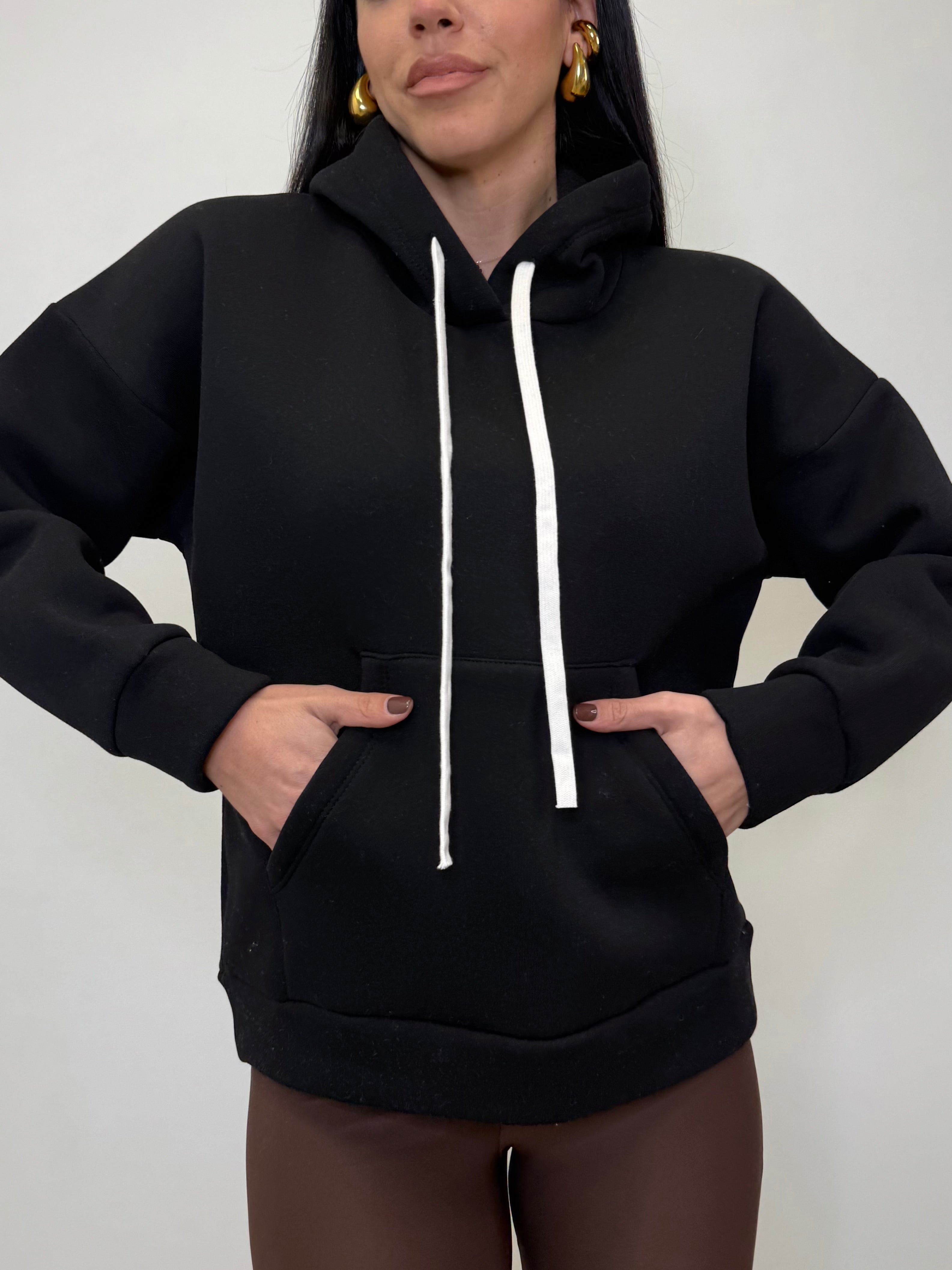 FELPA CON CAPPUCCIO 9382