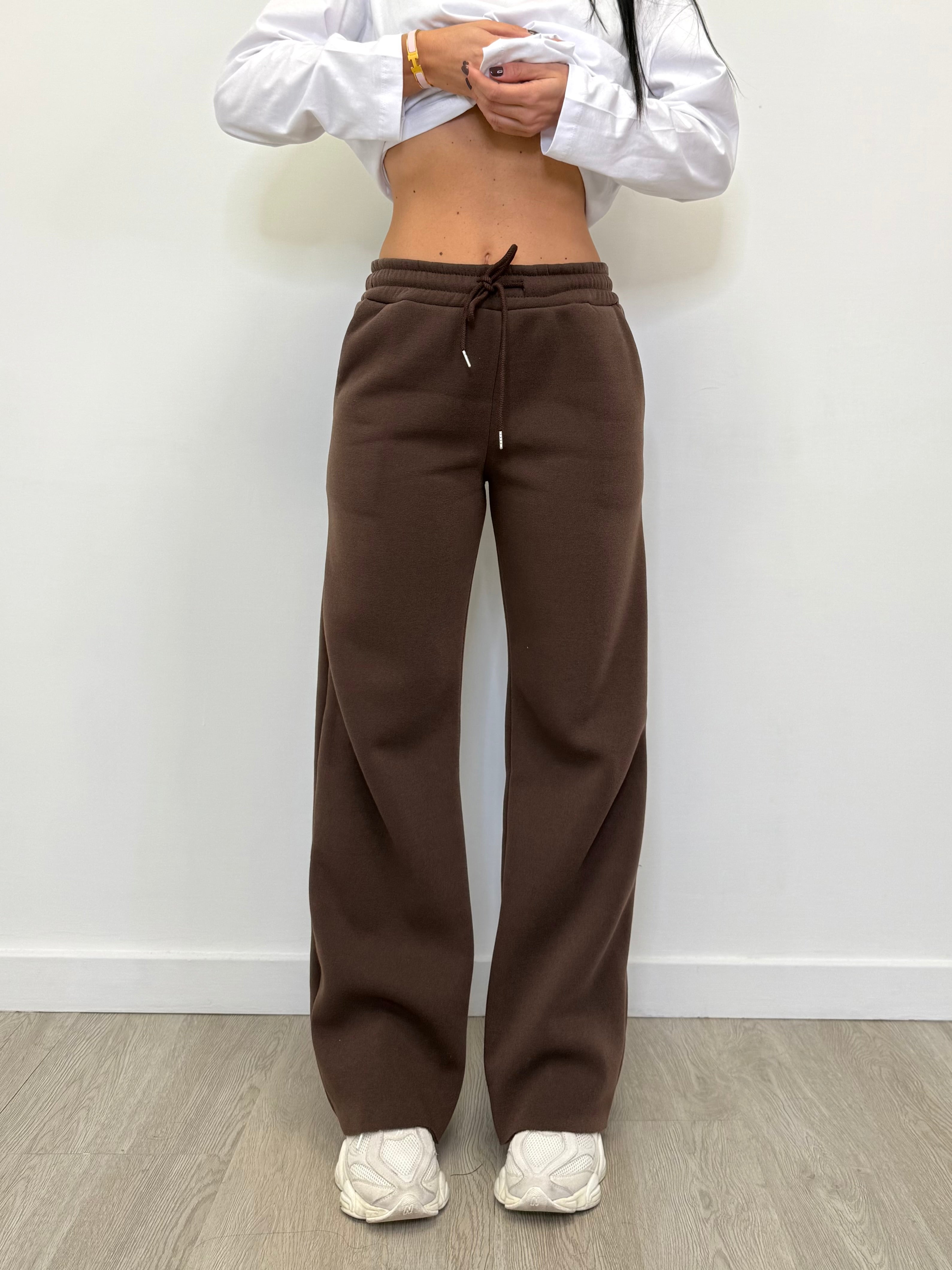 PANTALONE TUTA PALAZZO FELPATO 0470