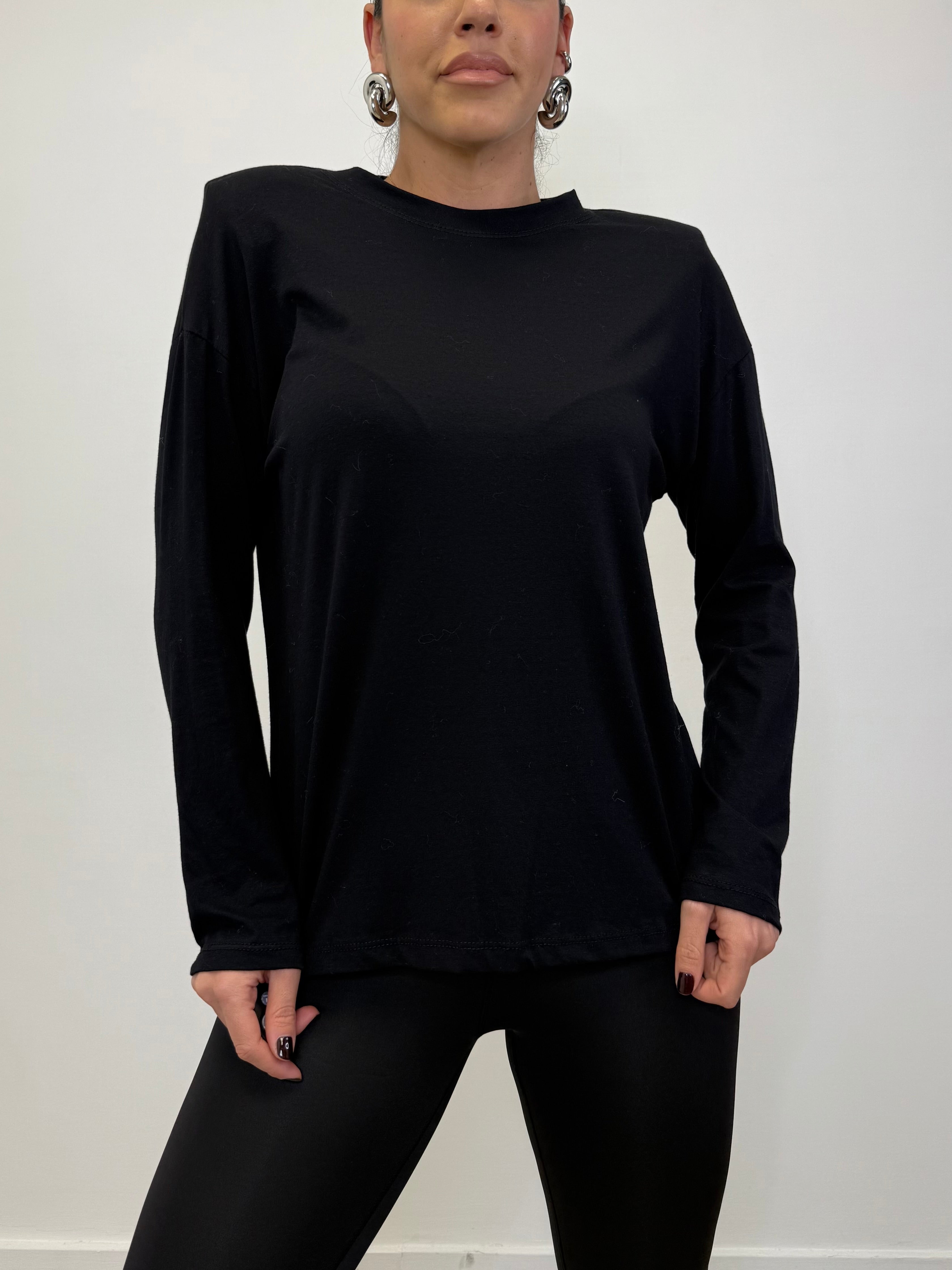 T-SHIRT MANICA LUNGA CON SPALLINE 5516