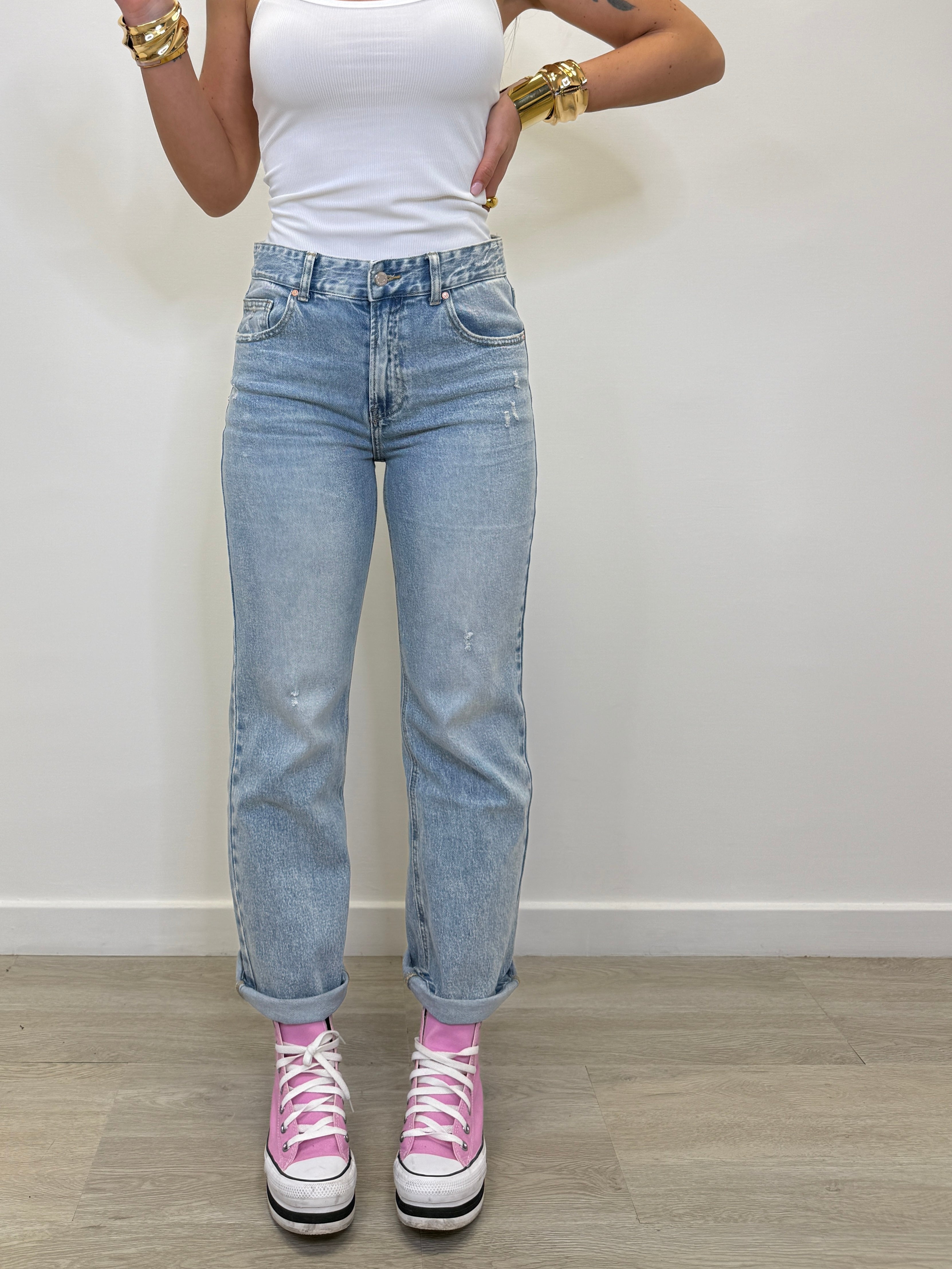JEANS GAMBA MOMFIT DRITTO 5560