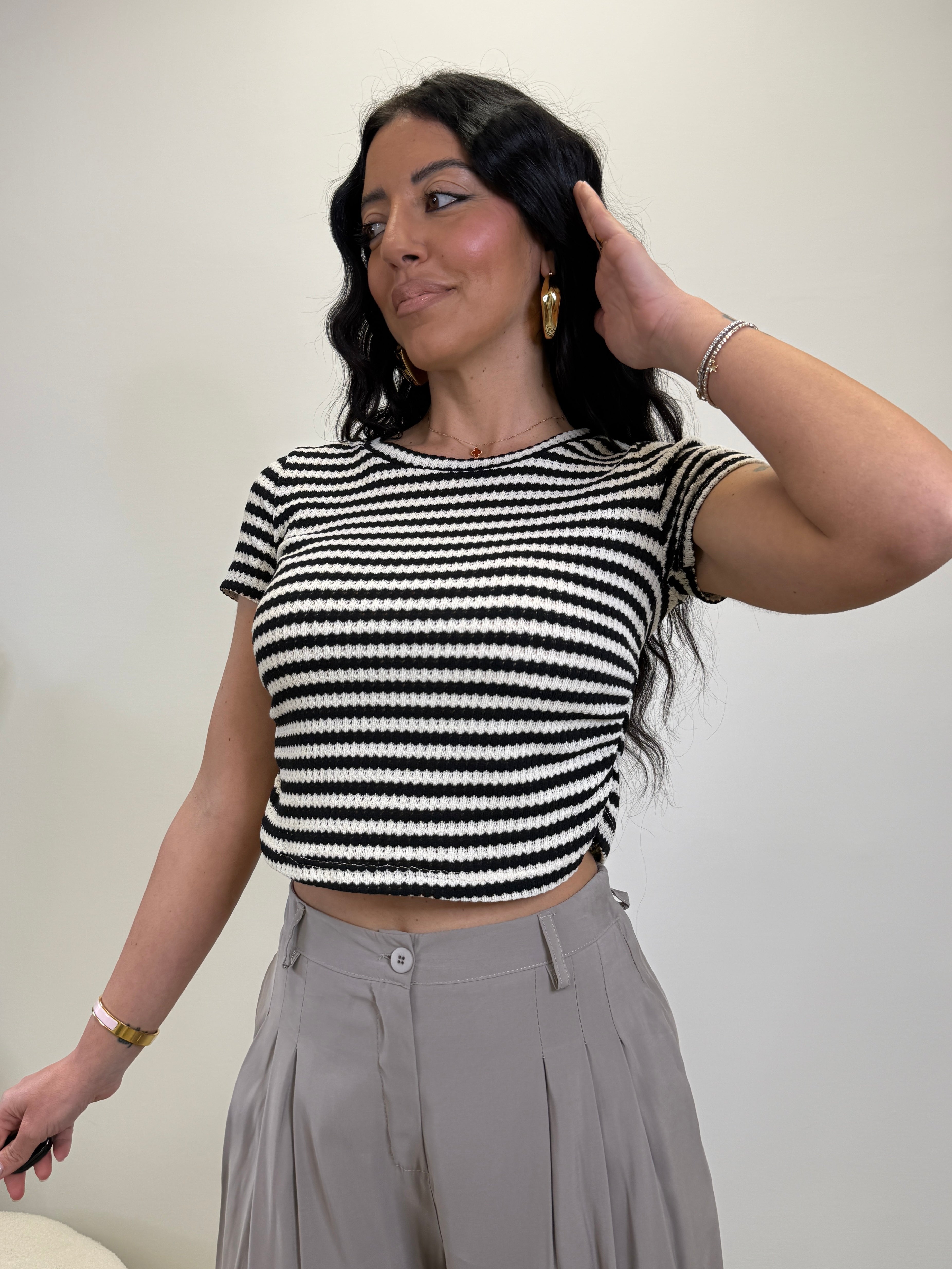 T-SHIRT A RIGHE 35135