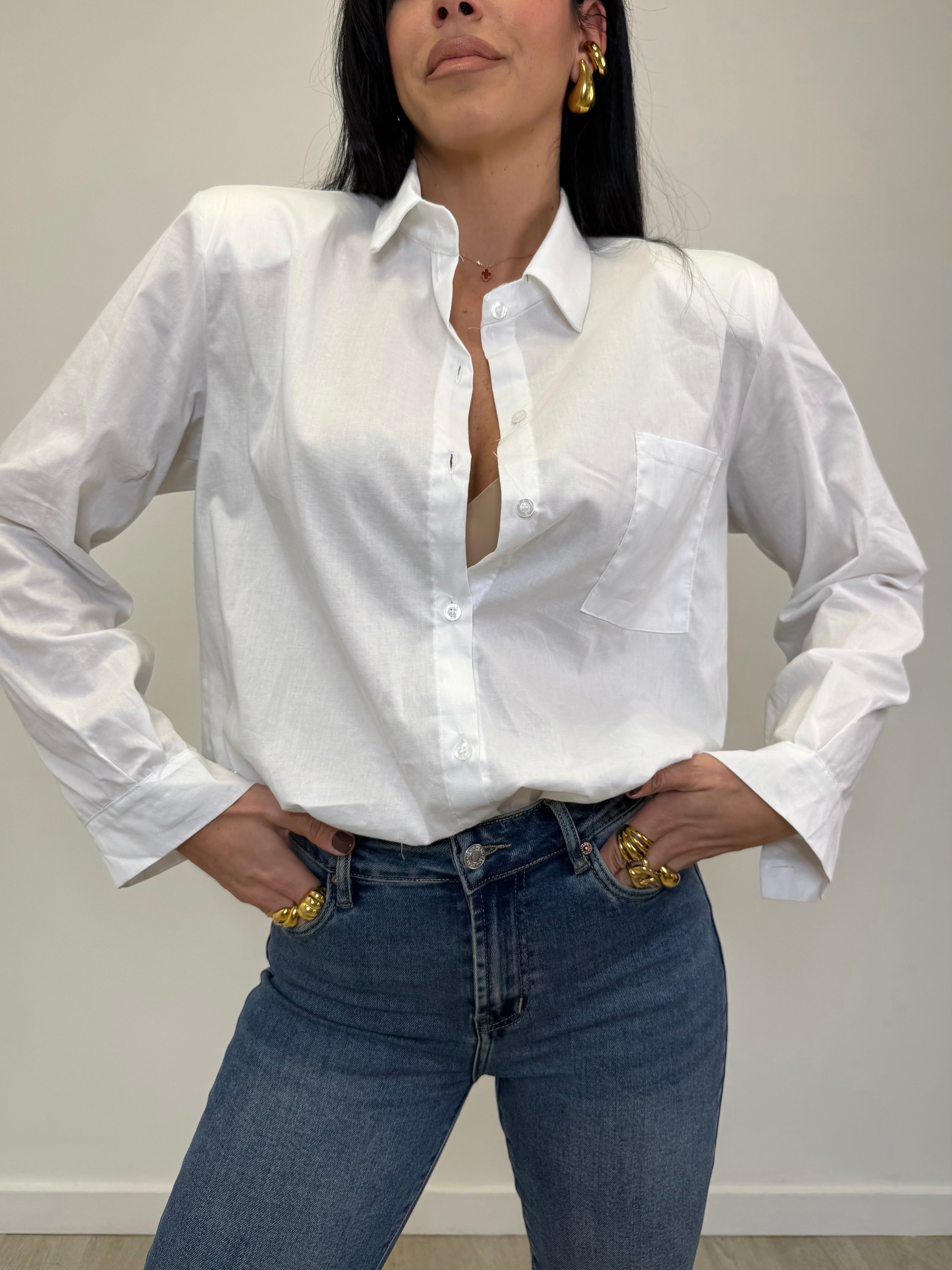 CAMICIA OVER CON SPALLINA 1336