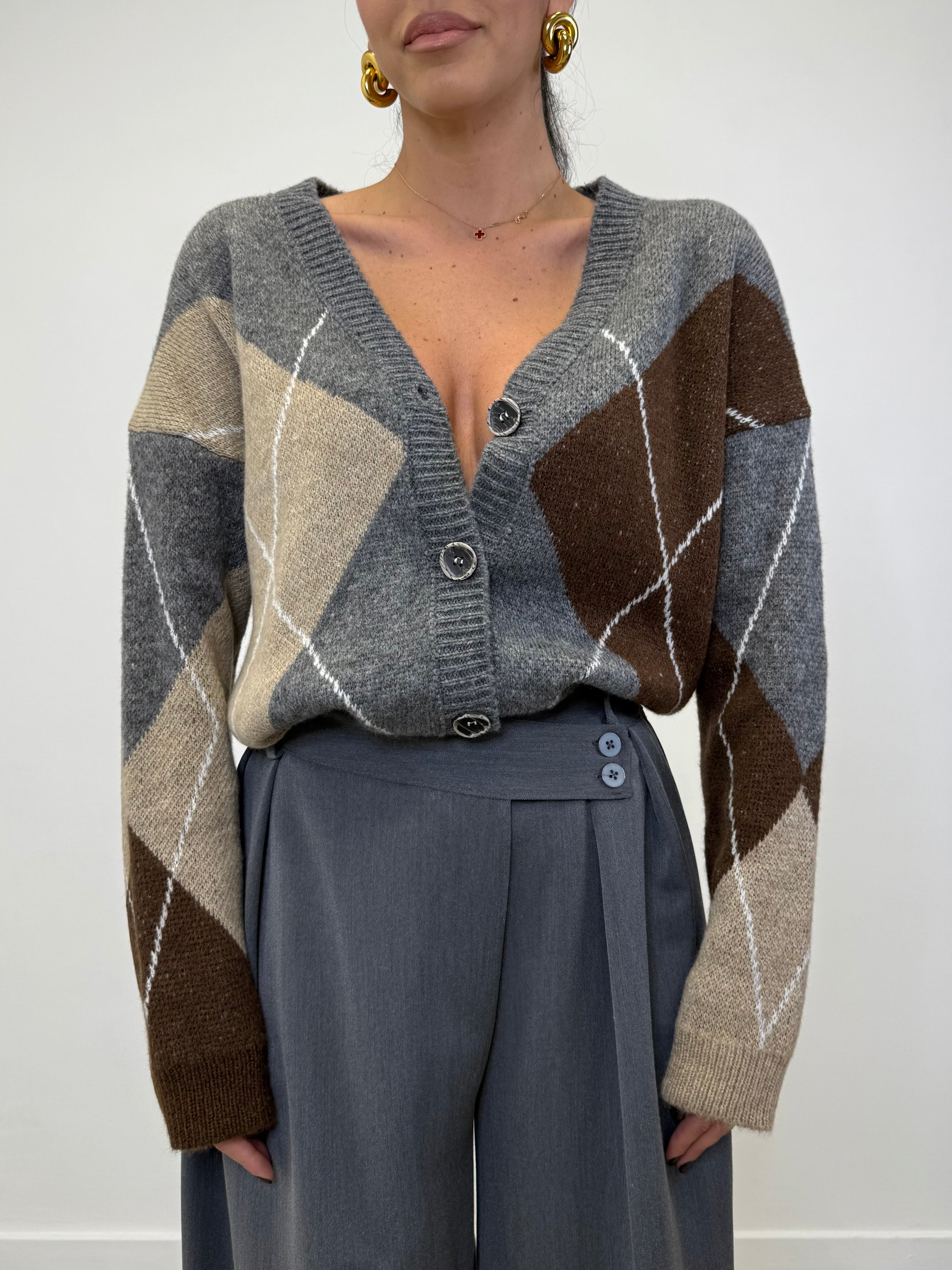 CARDIGAN ROMBI 25853