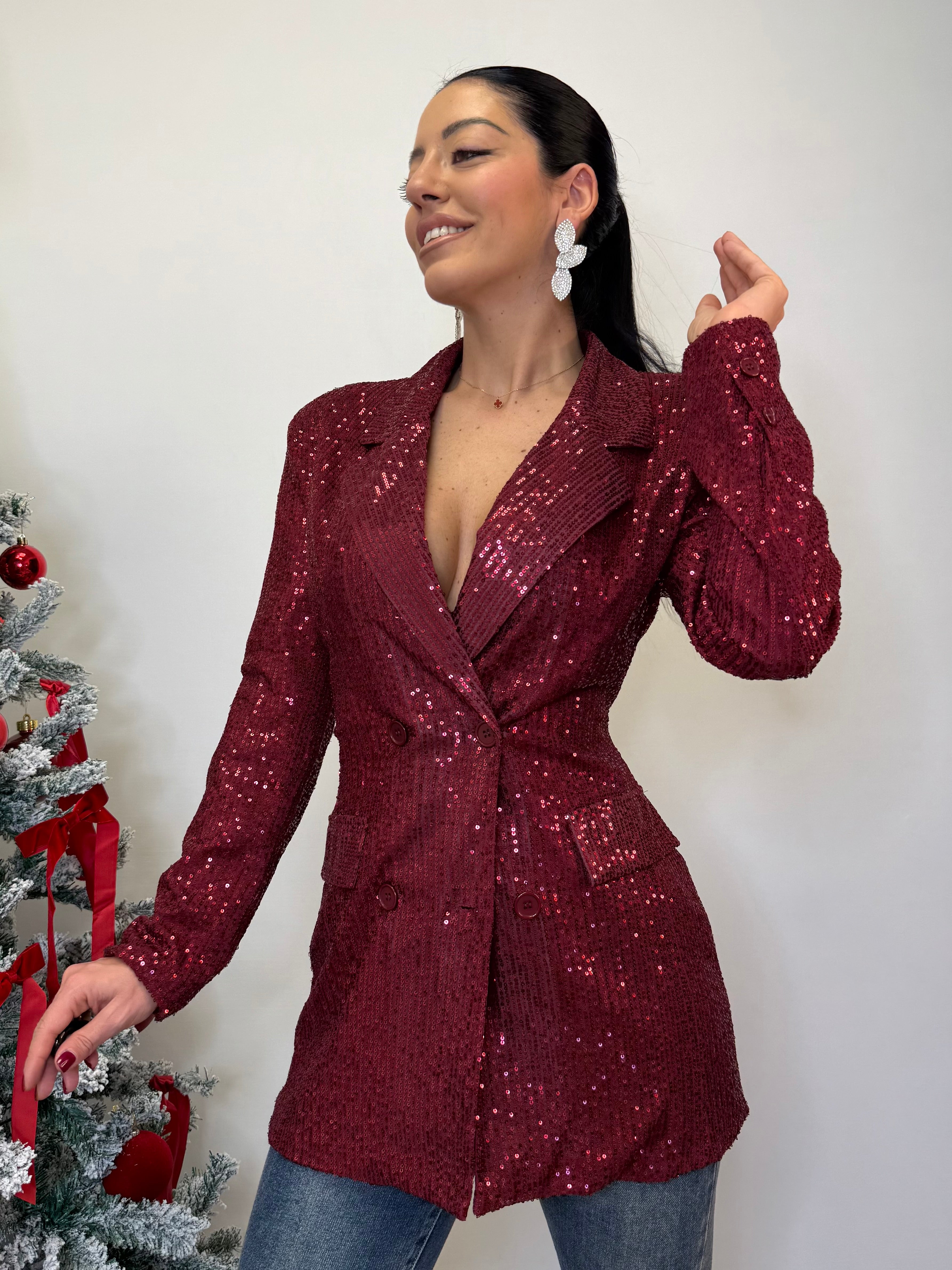 BLAZER DRESS FULL PAILLETTES 258