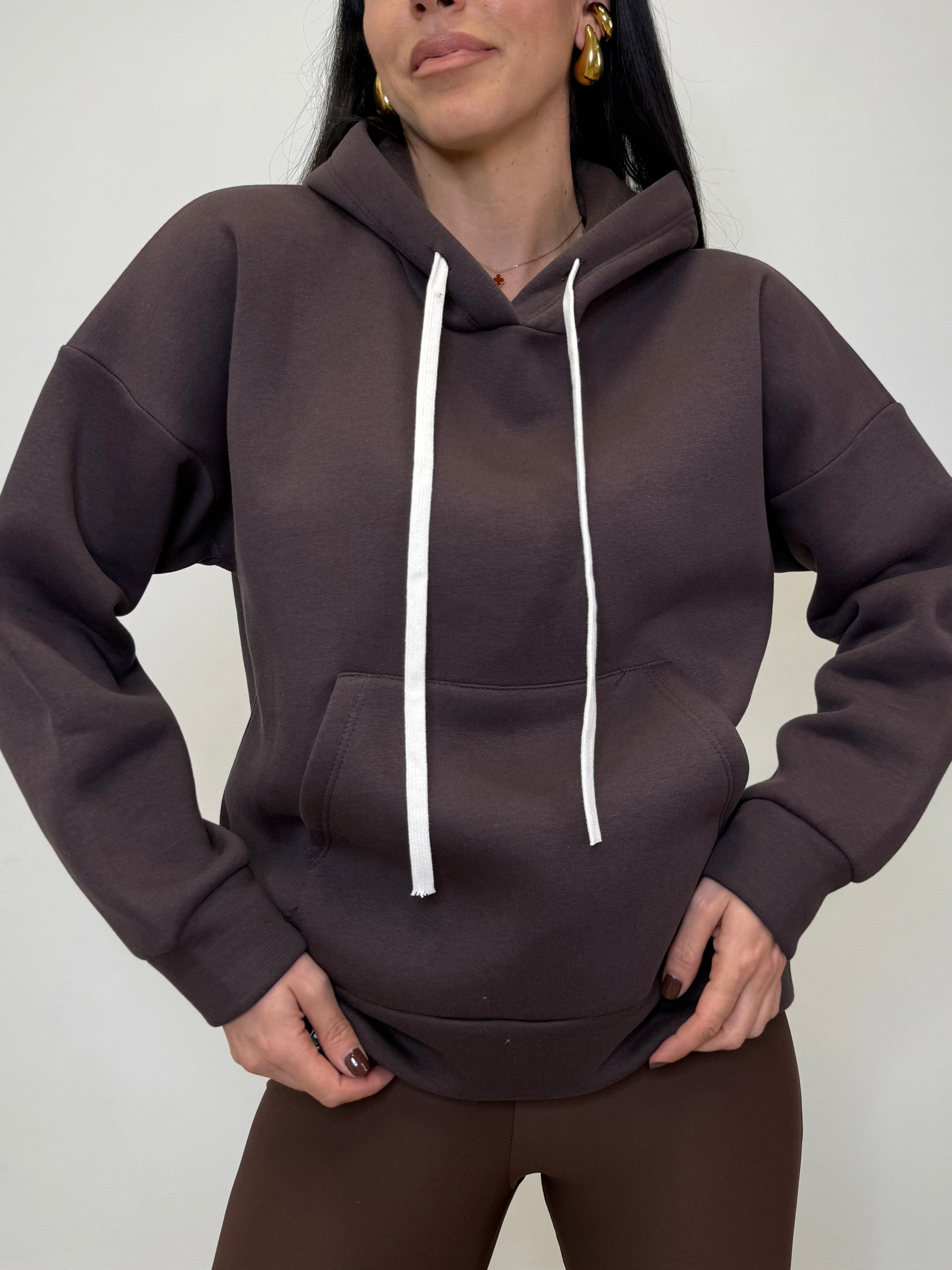 FELPA CON CAPPUCCIO 9382