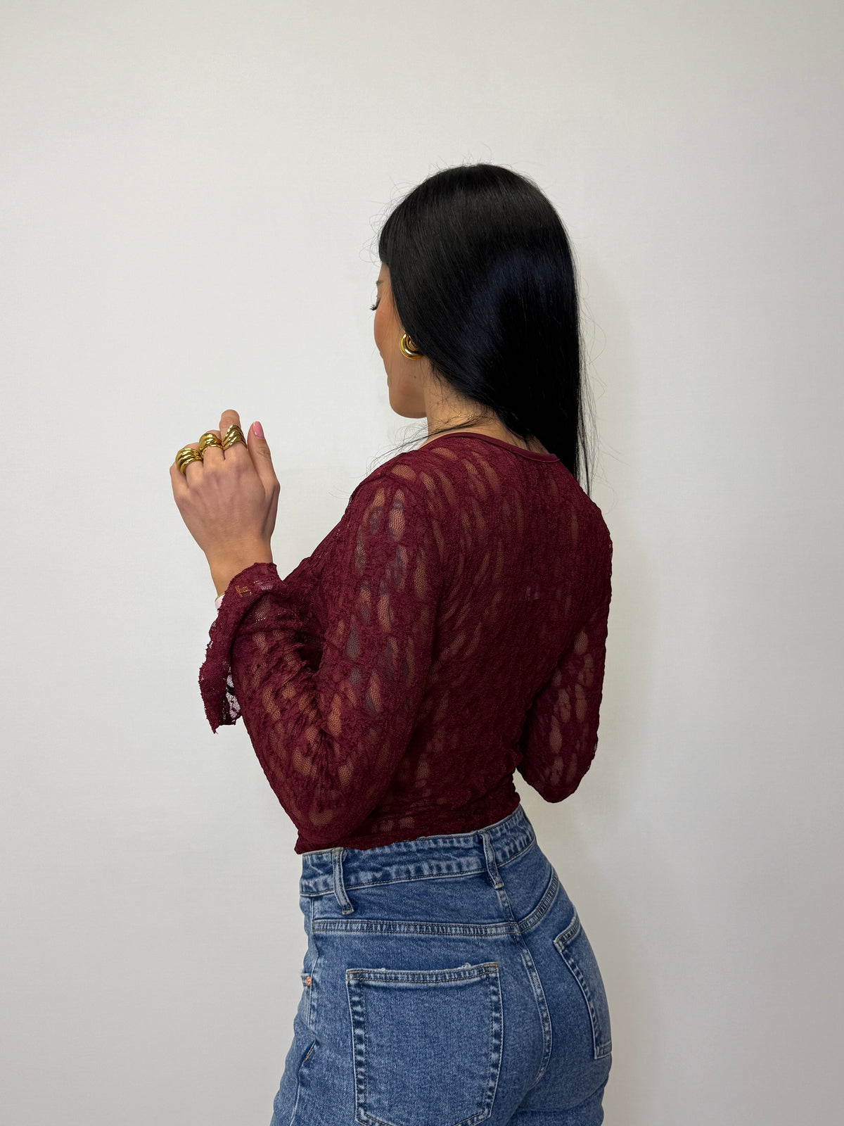 MAGLIA IN PIZZO CON COPPE 16817