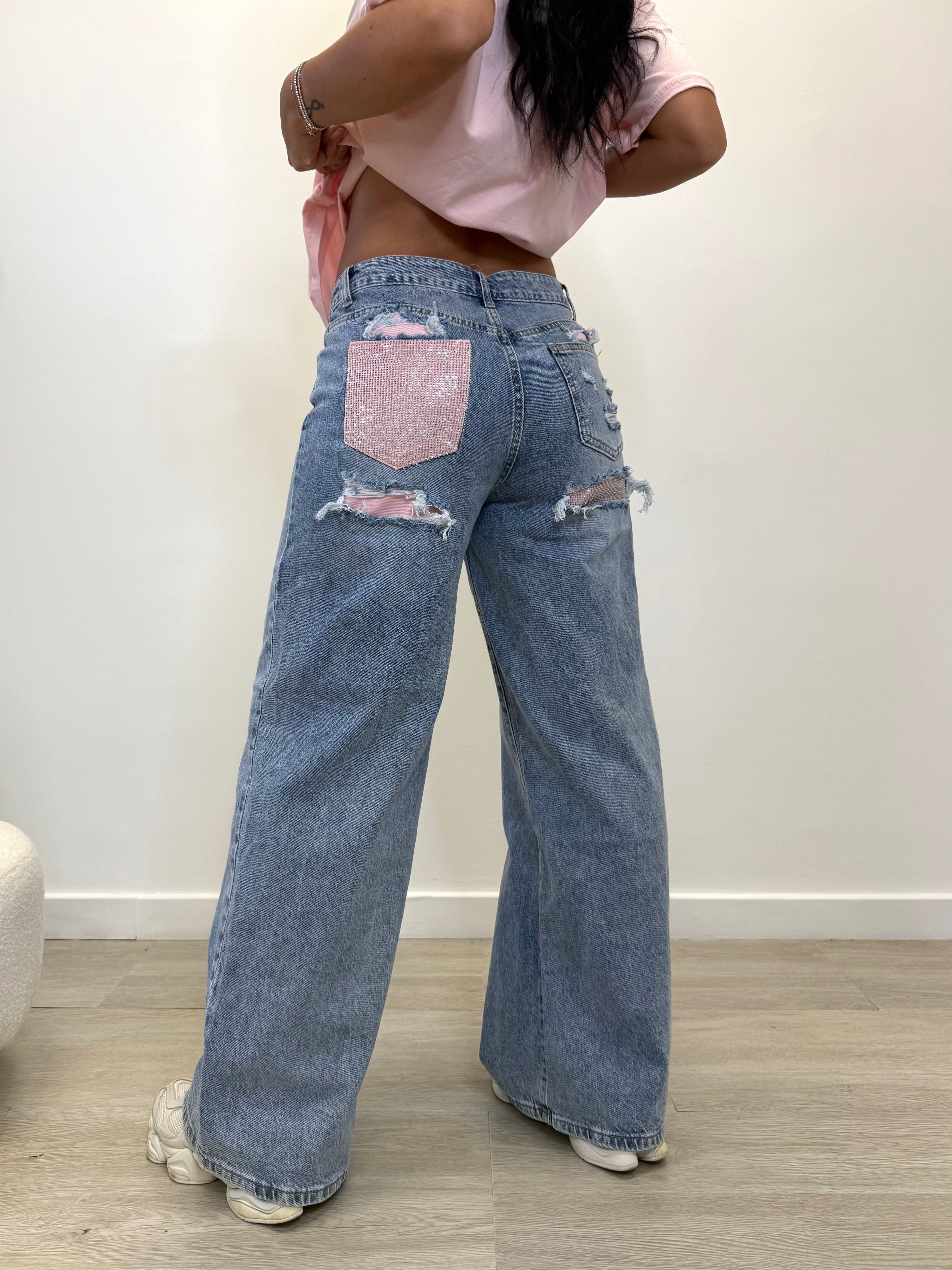 JEANS PINK SWAROVSKI 1629