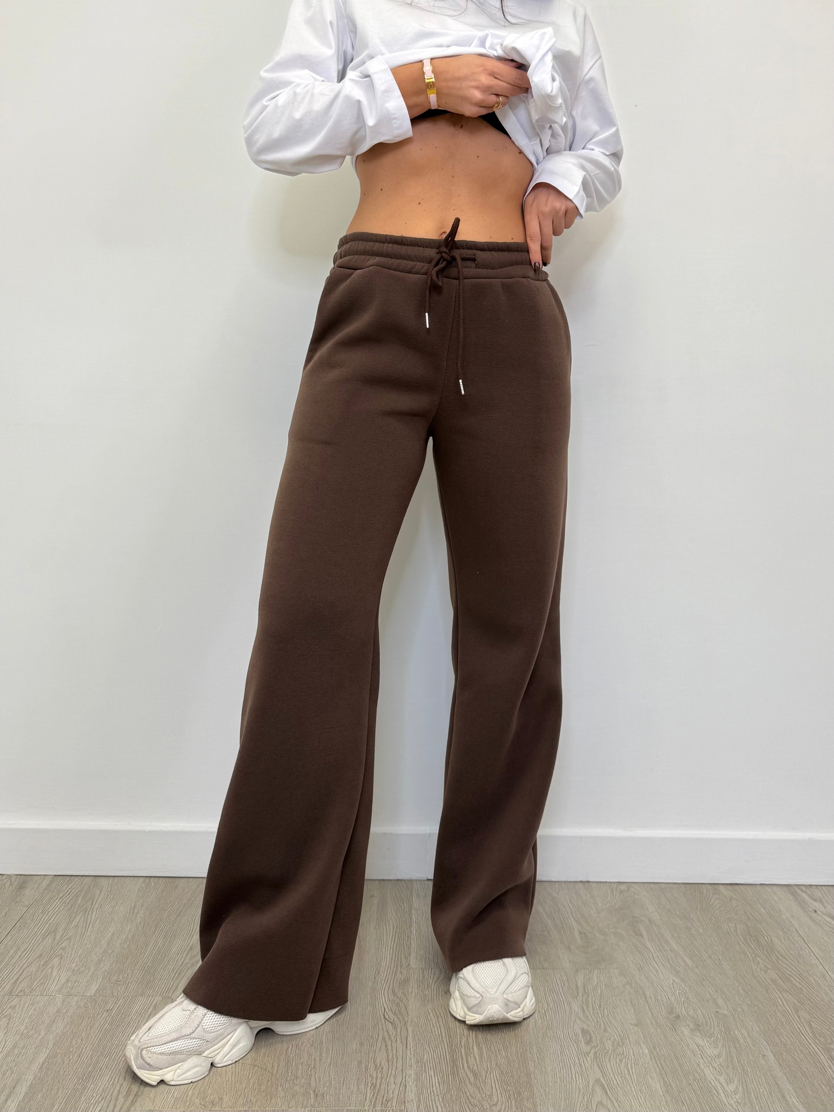 PANTALONE TUTA PALAZZO FELPATO 0470