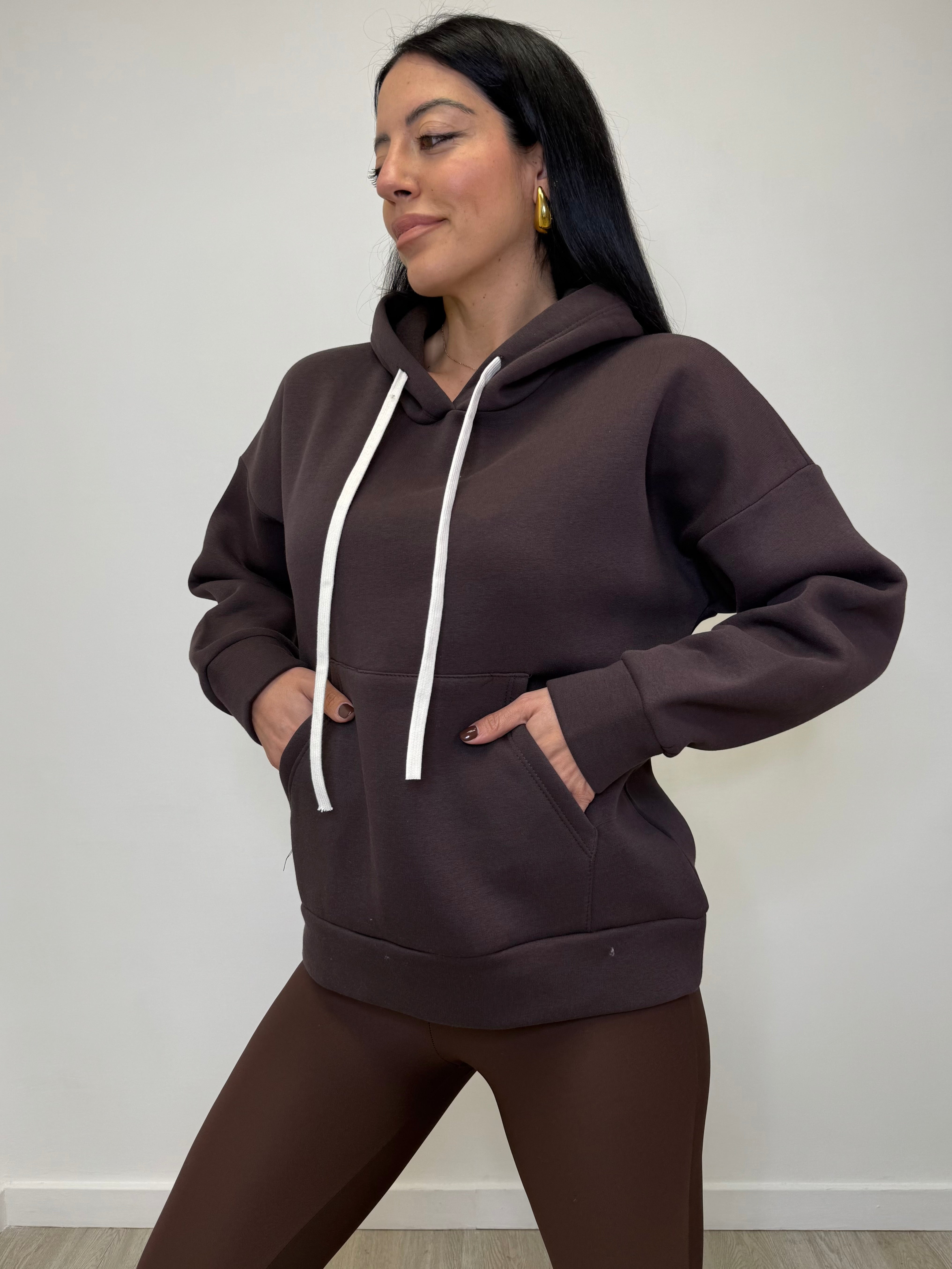 FELPA CON CAPPUCCIO 9382