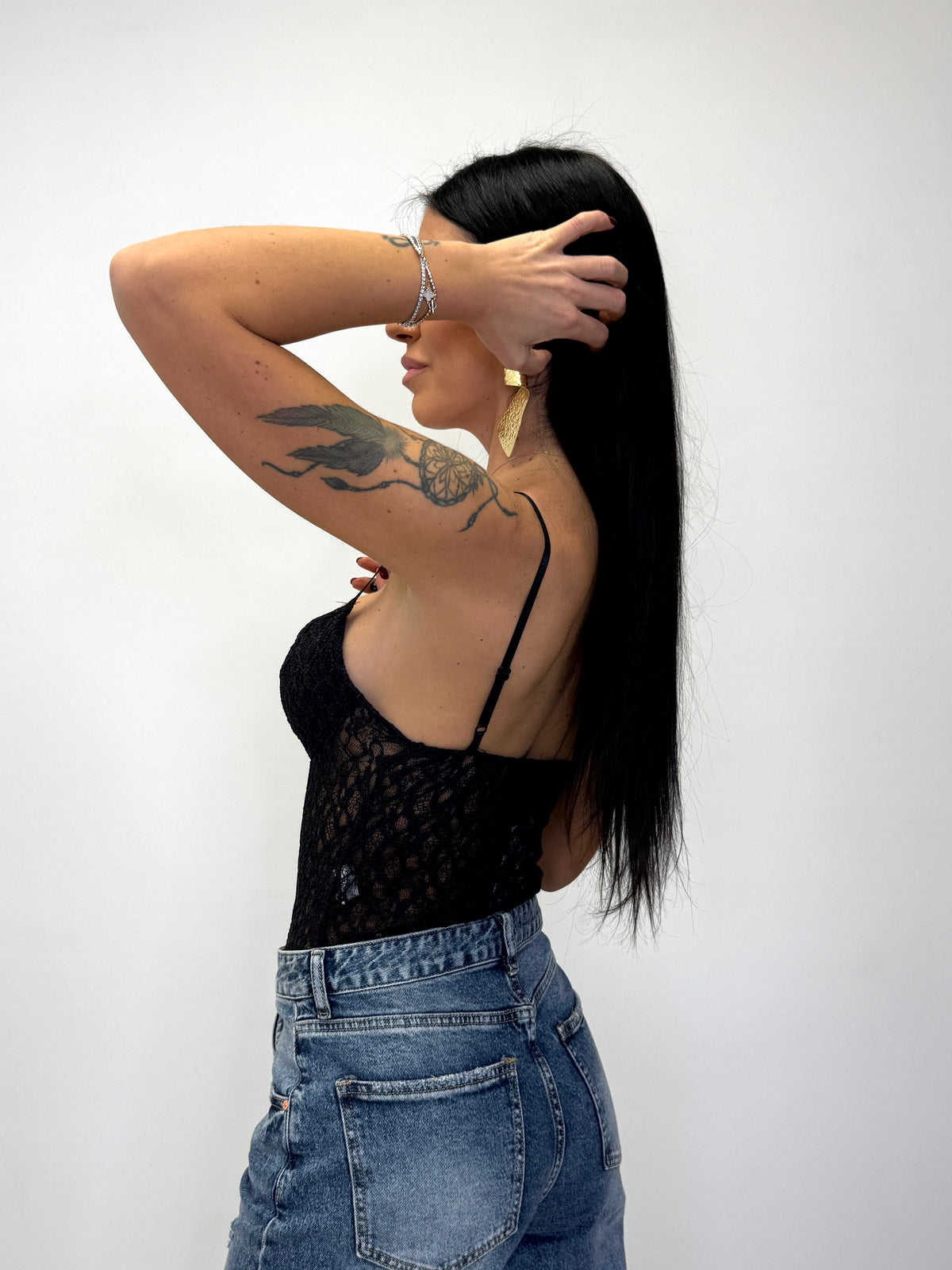 BODY IN PIZZO CON COPPE 16847