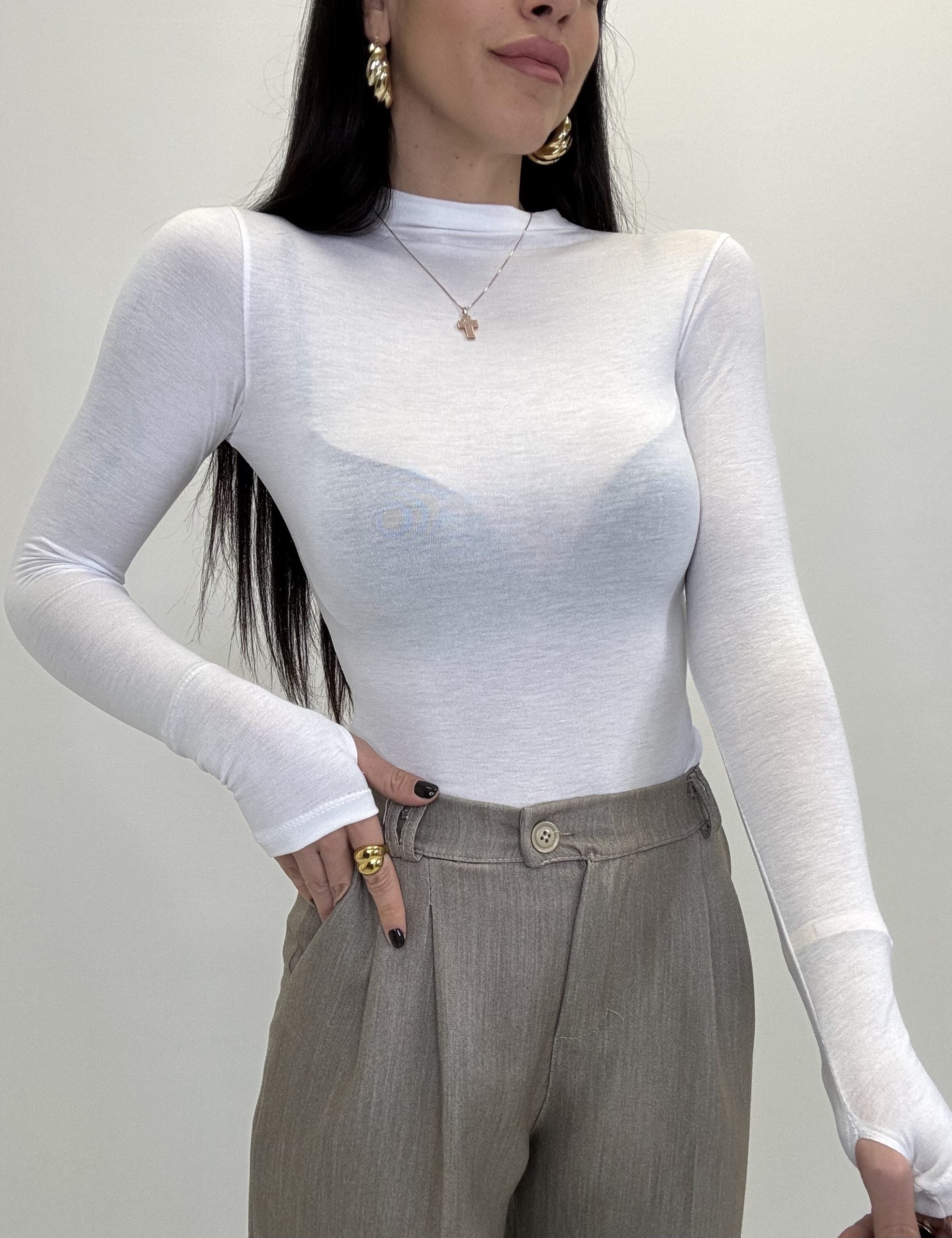 MAGLIA EMILY CON MANICA A GUANTO