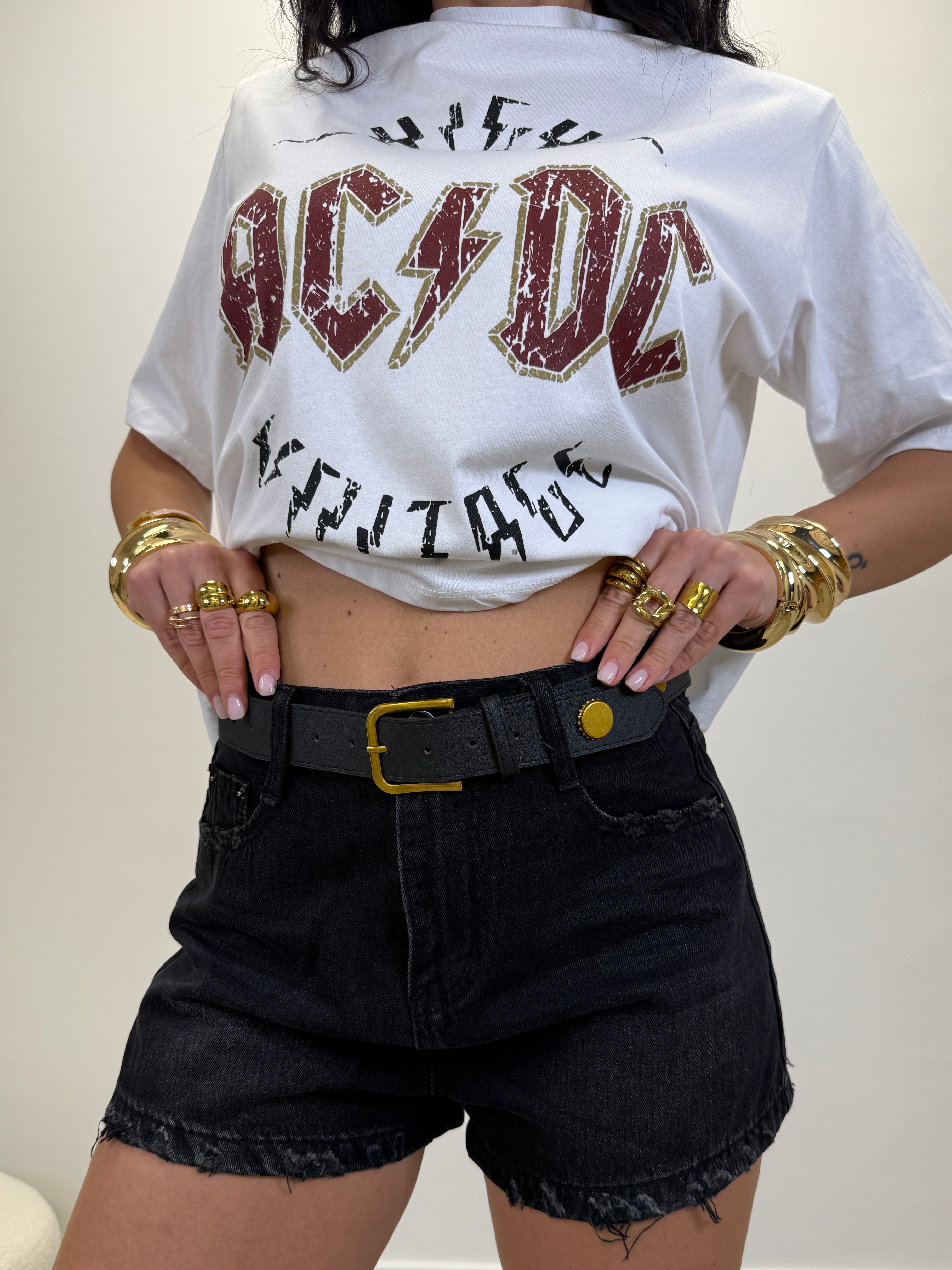 SHORT CON CINTURA 7005