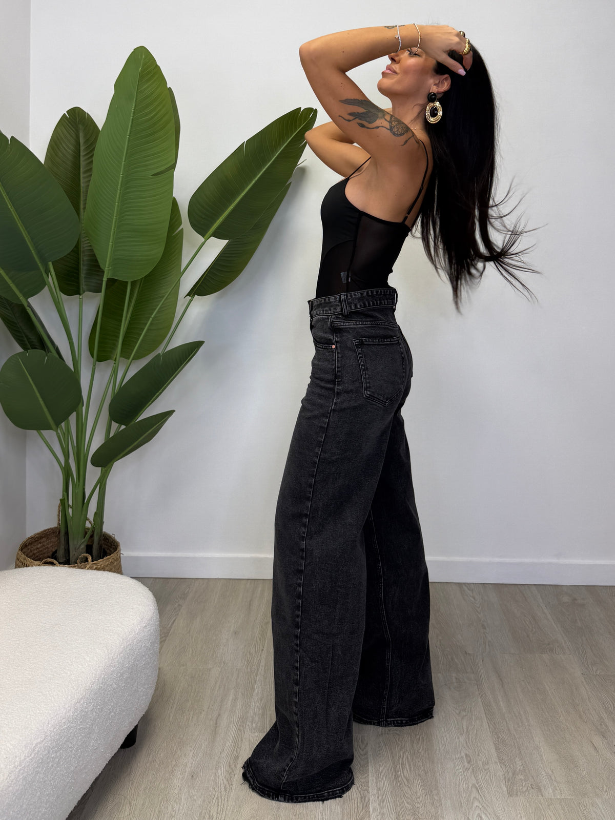 JEANS TALL PALAZZO FUMÈ  5723-3