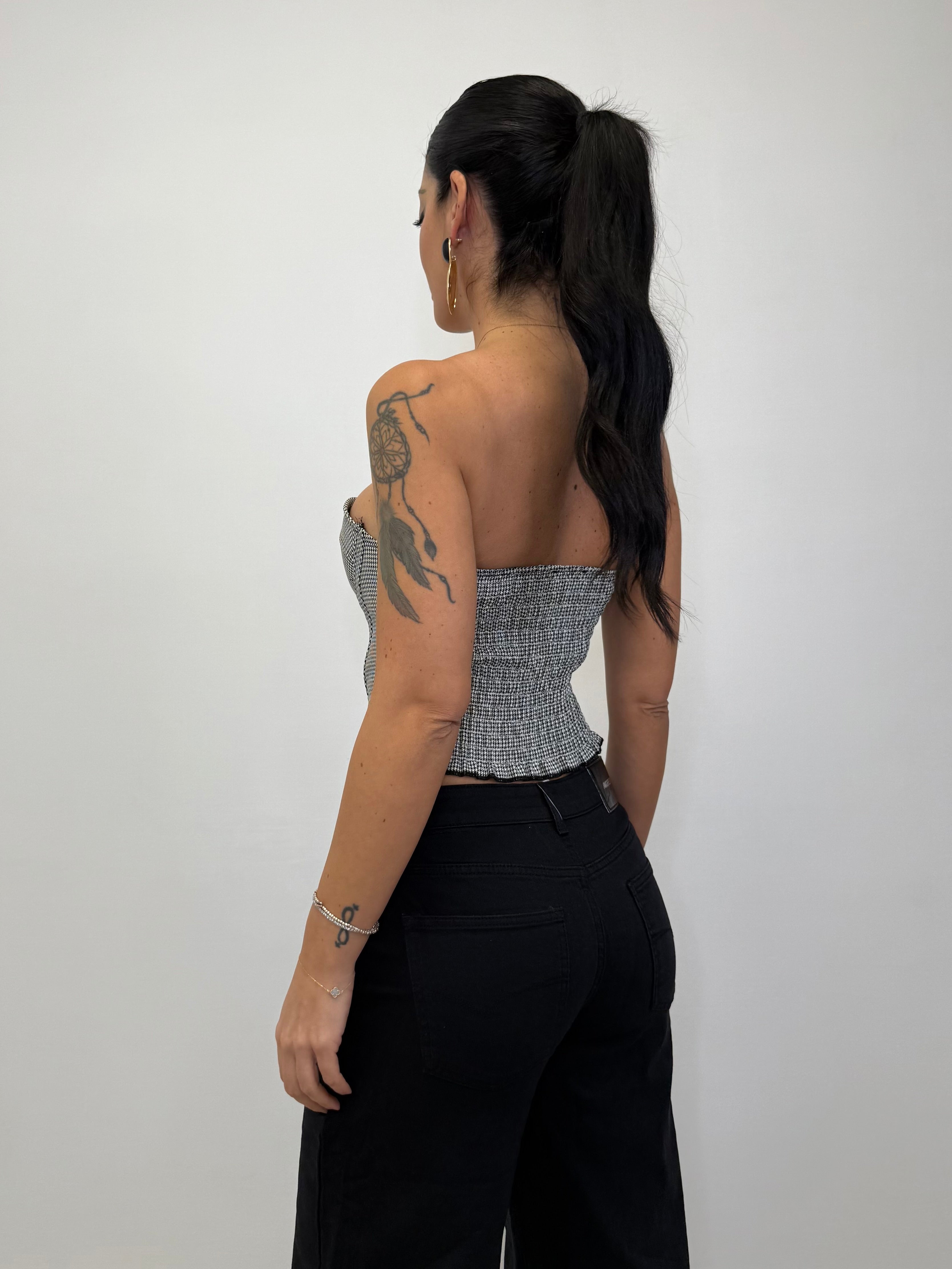 BUSTINO MICRO PIED DE POULE 2612