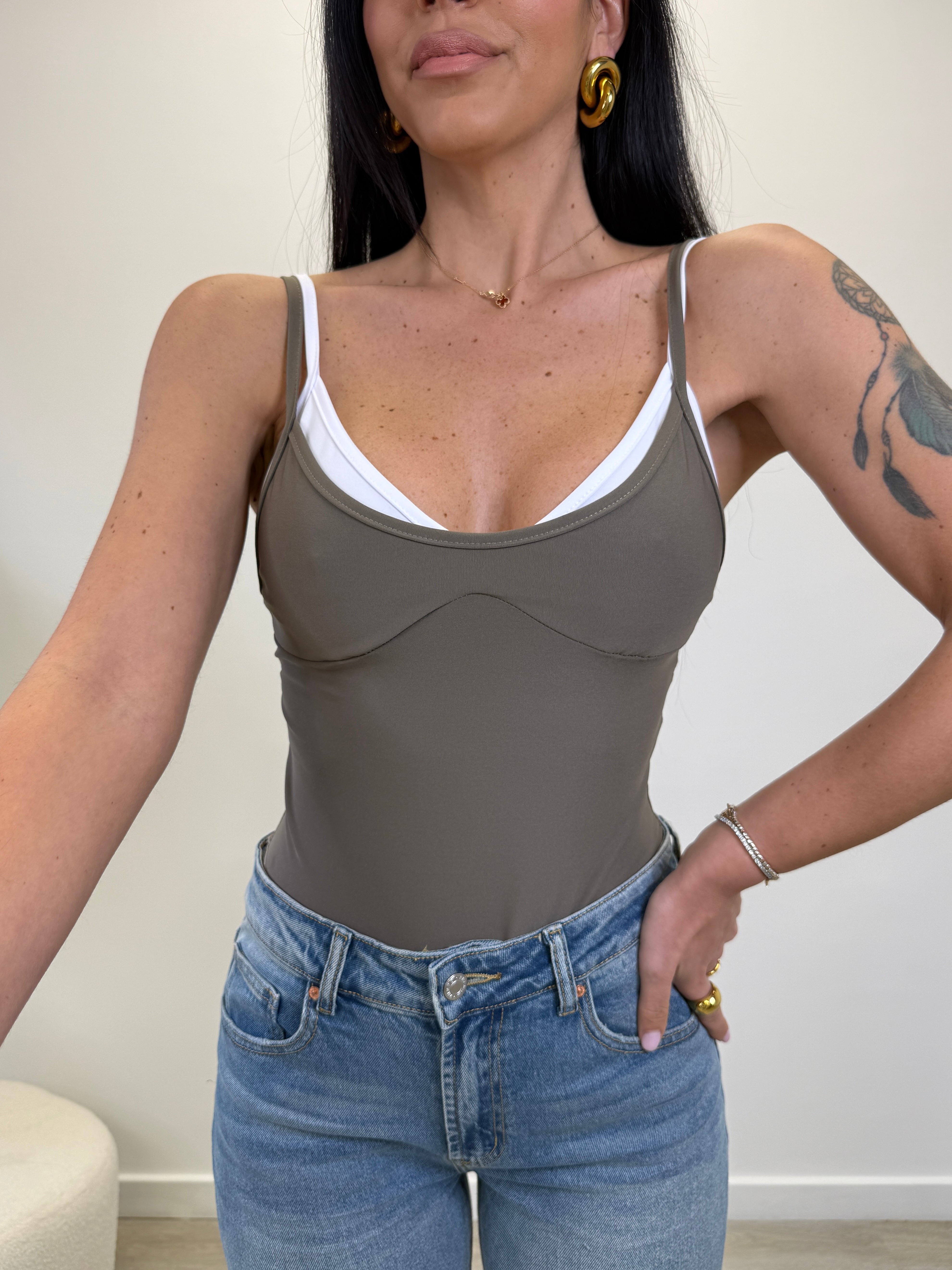 BODY DOPPIO TESSUTO 16703